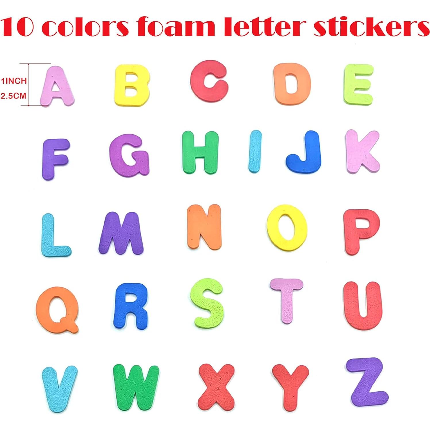Calcomanías de Letras de Espuma IFKEGON 1040pcs 2.54cm A-Z