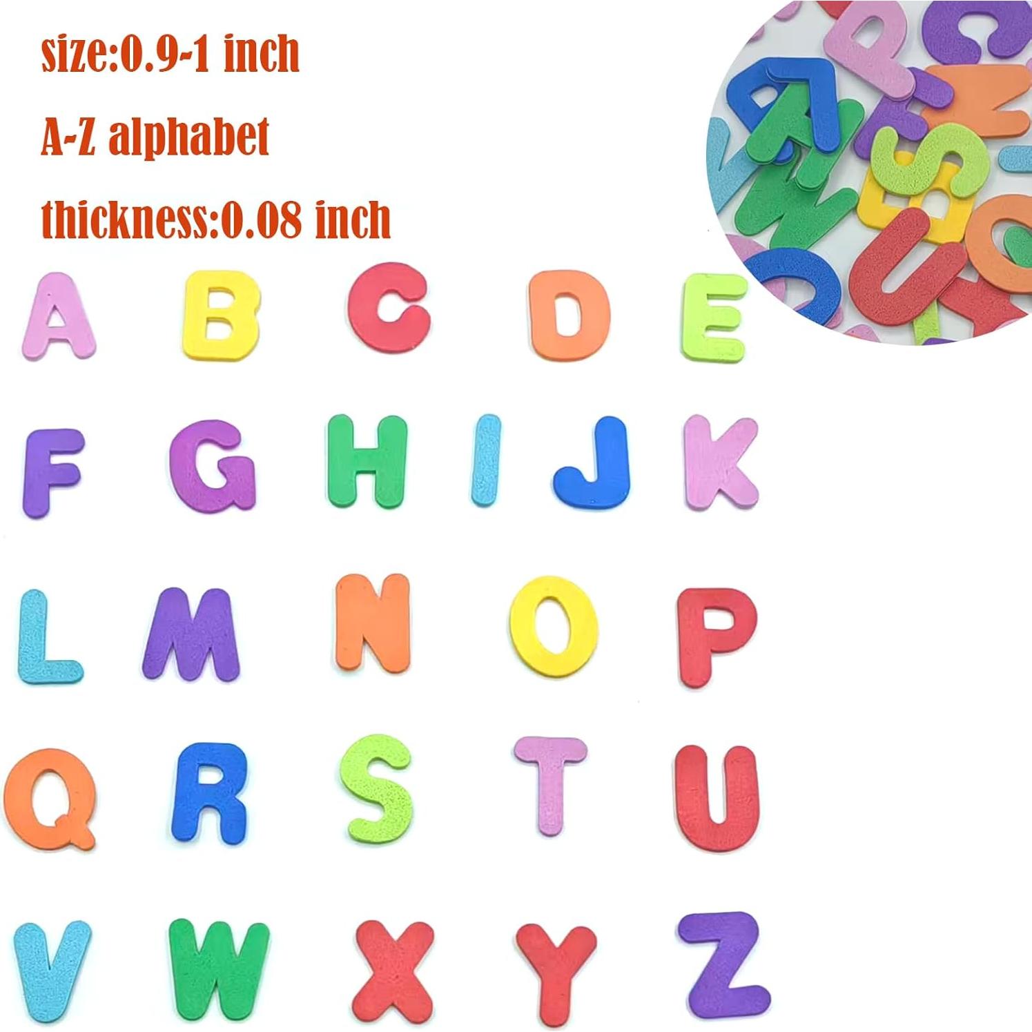 Calcomanías de Letras de Espuma IFKEGON 1040pcs 2.54cm A-Z