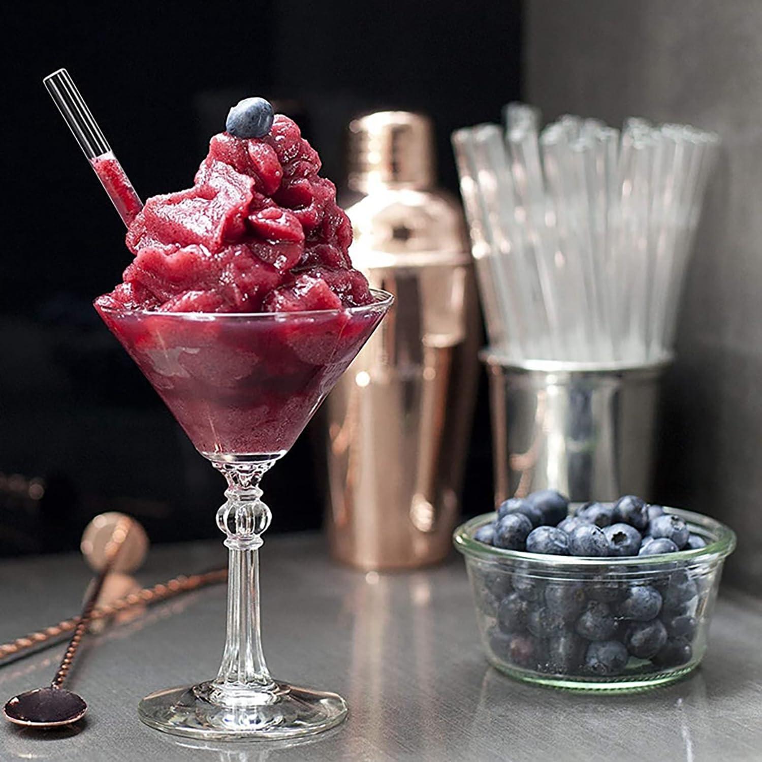 Paquete de 15 Pajitas de Vidrio Reutilizables LIFEHIM 15 cm