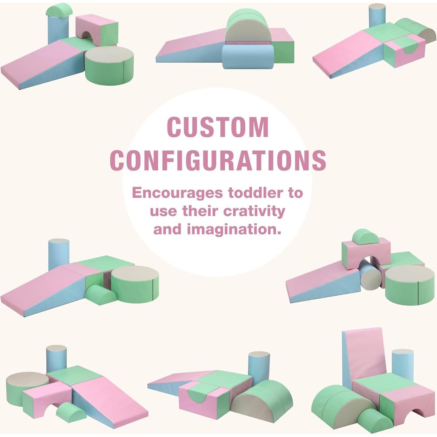 Conjunto de Juguetes de Escalada M HI-Mat 5 Piezas Rosa