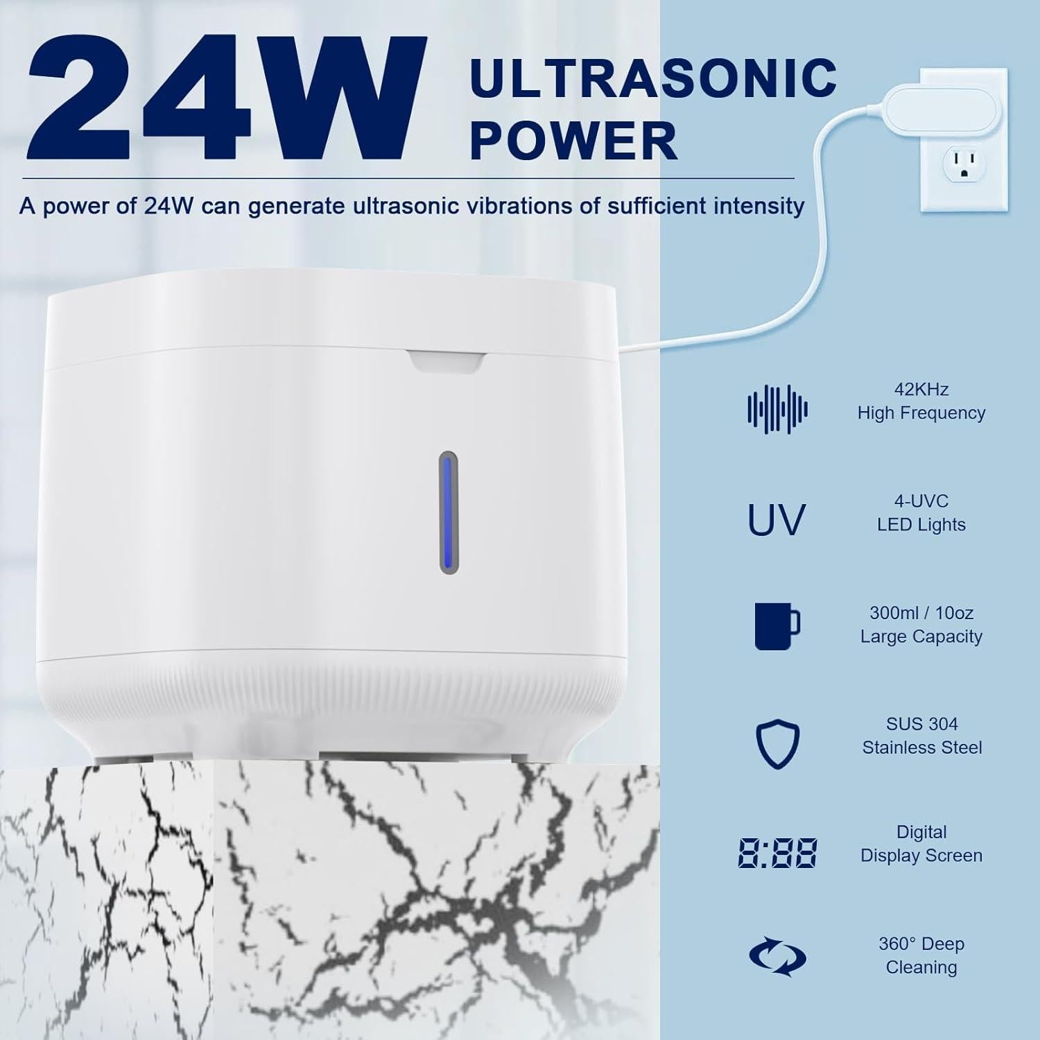 Limpiador Ultrasónico de Retenedores Valacorp T6 - 300ml Blanco