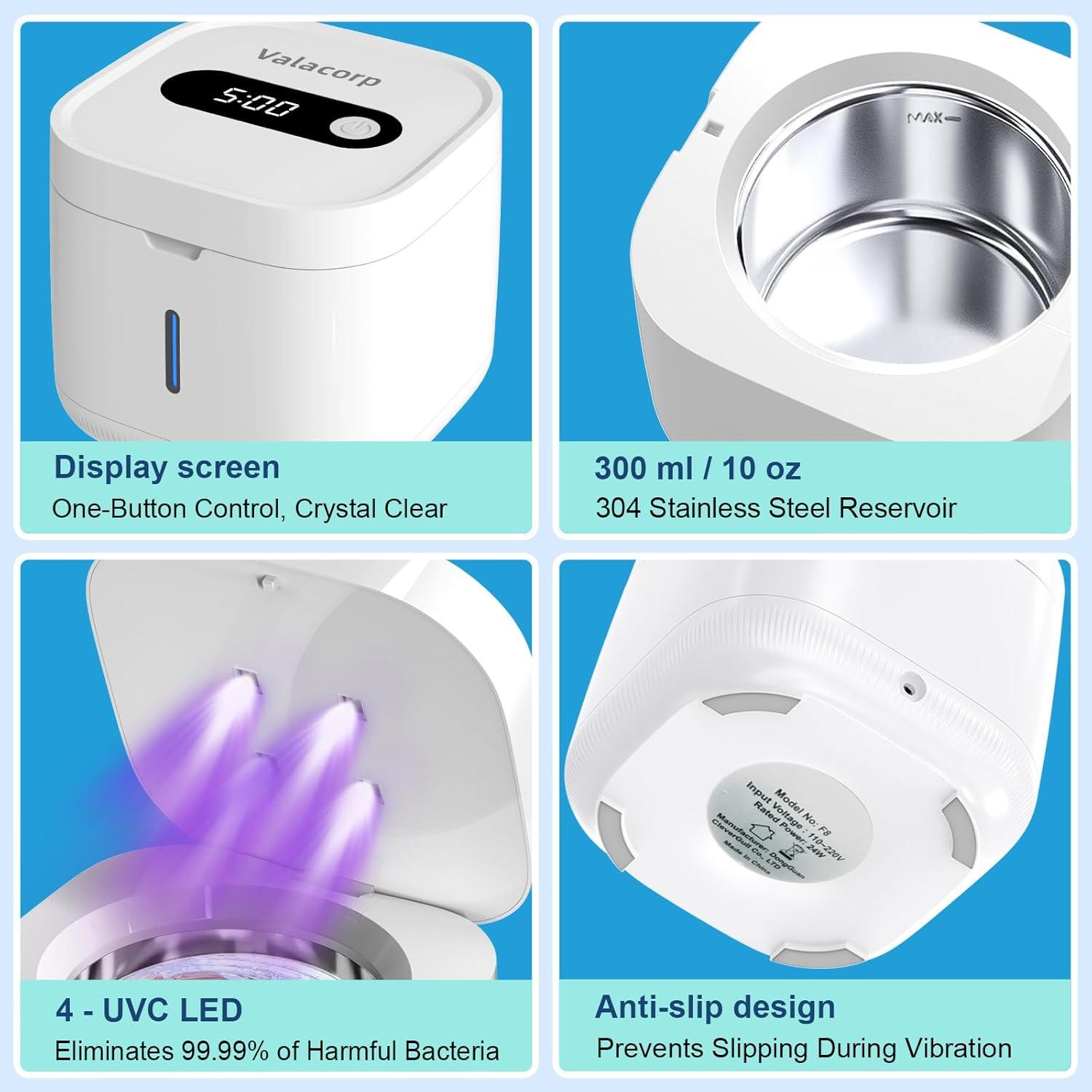 Limpiador Ultrasónico de Retenedores Valacorp T6 - 300ml Blanco