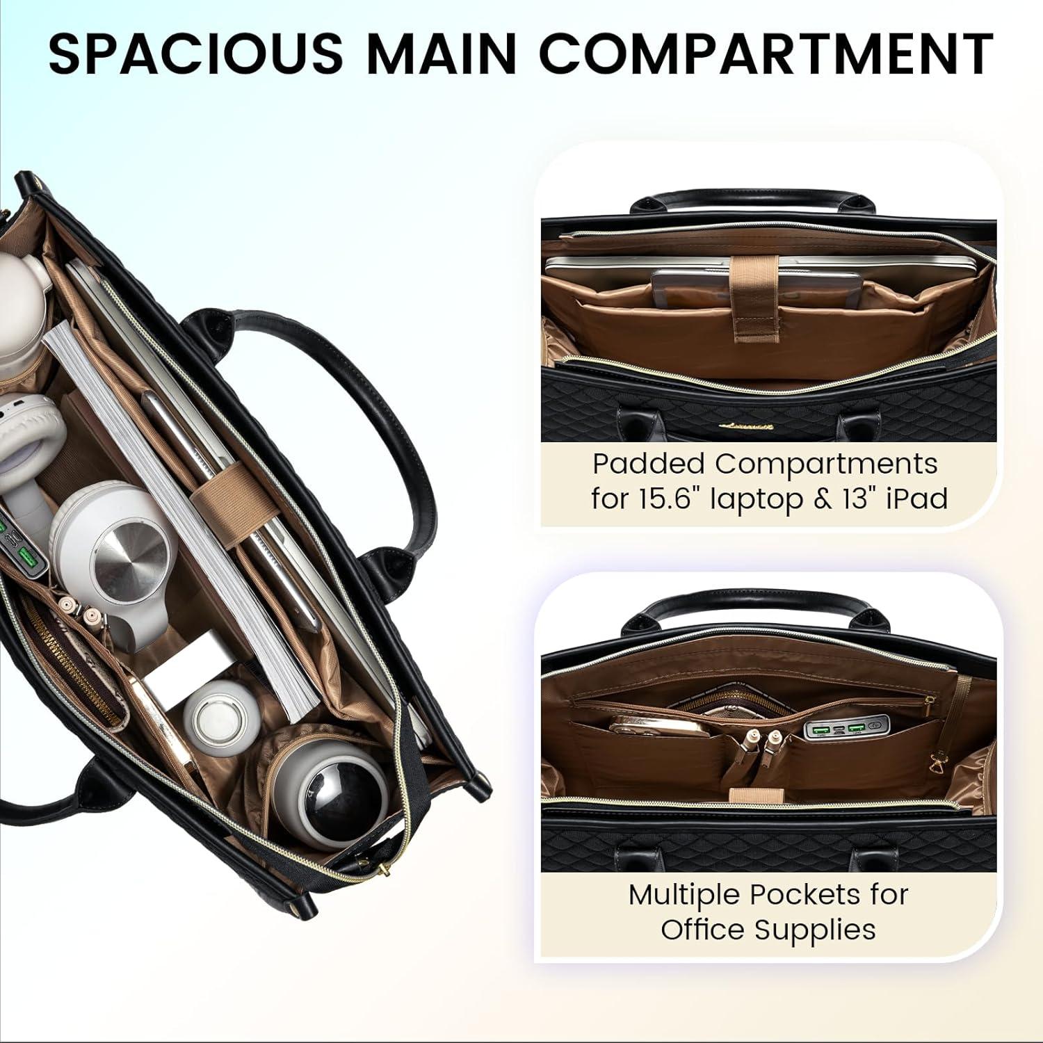 Bolsa para Laptop LOVEVOOK 15.6" Negra Impermeable