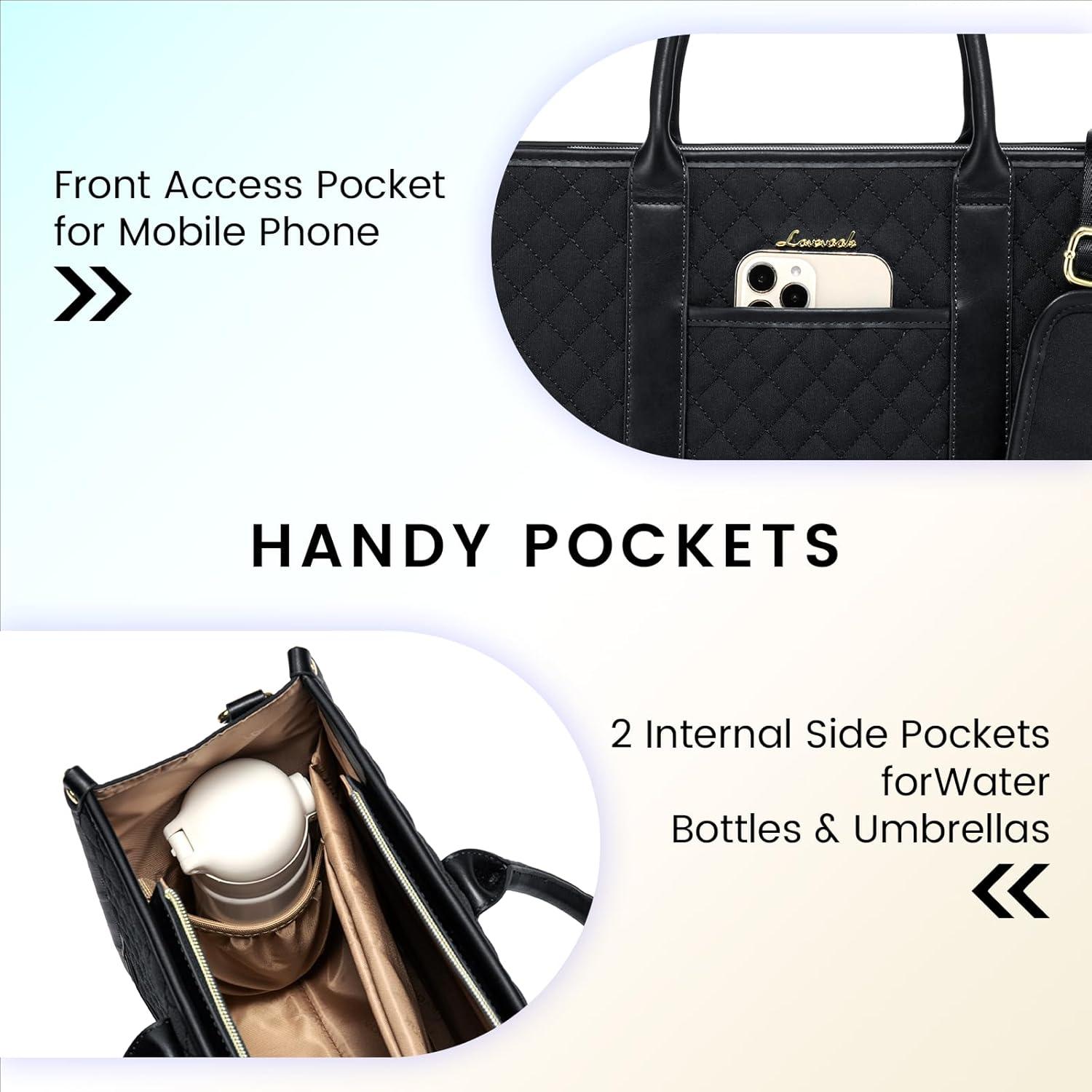 Bolsa para Laptop LOVEVOOK 15.6" Negra Impermeable