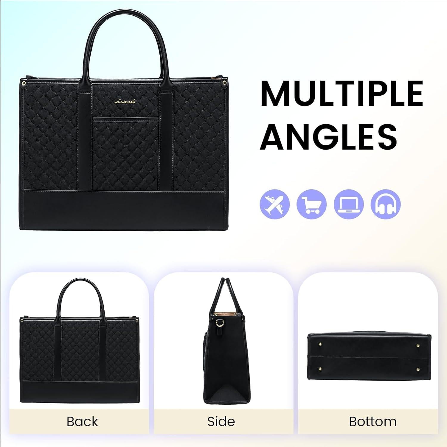 Bolsa para Laptop LOVEVOOK 15.6" Negra Impermeable