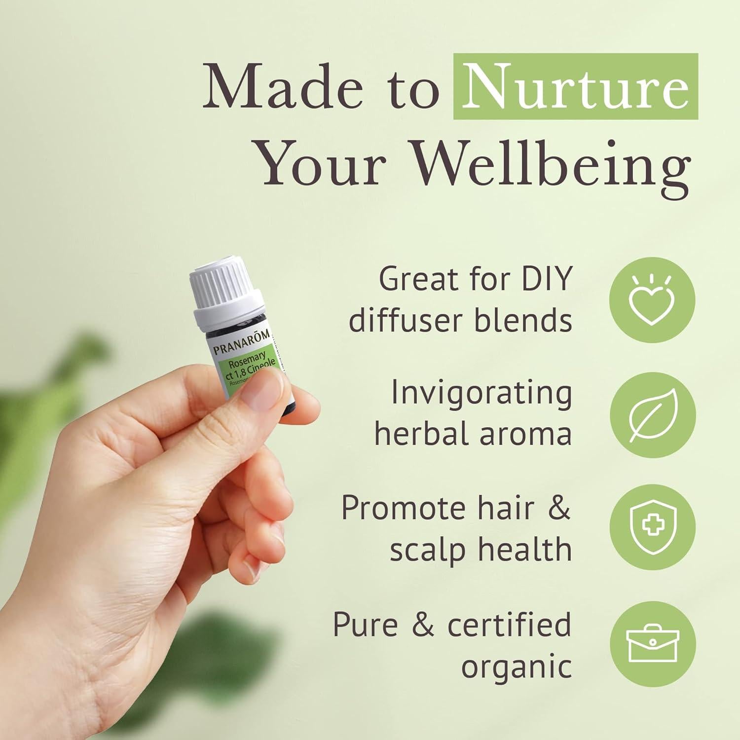 Aceite Esencial de Romero Cineole Pranarom 5ml Orgánico 100% Puro