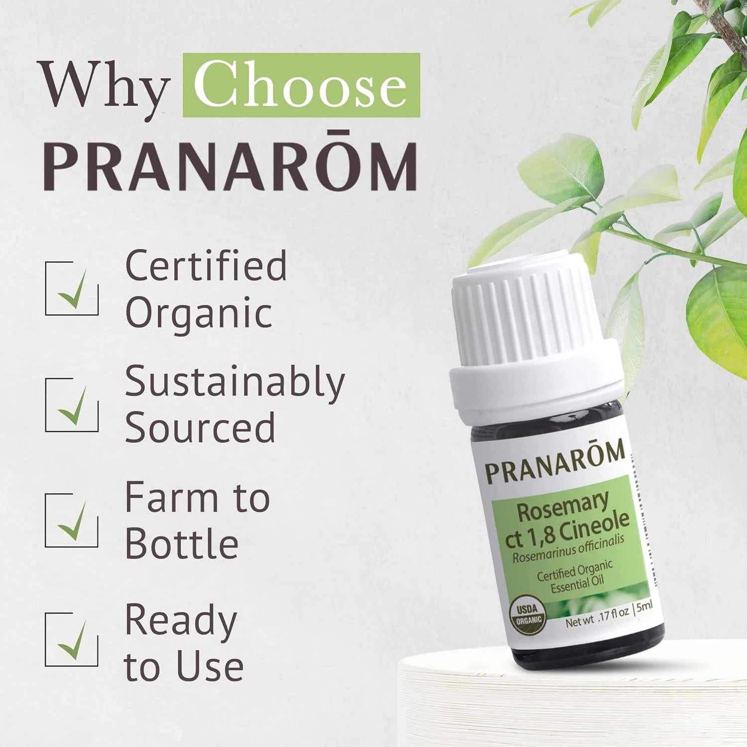 Aceite Esencial de Romero Cineole Pranarom 5ml Orgánico 100% Puro