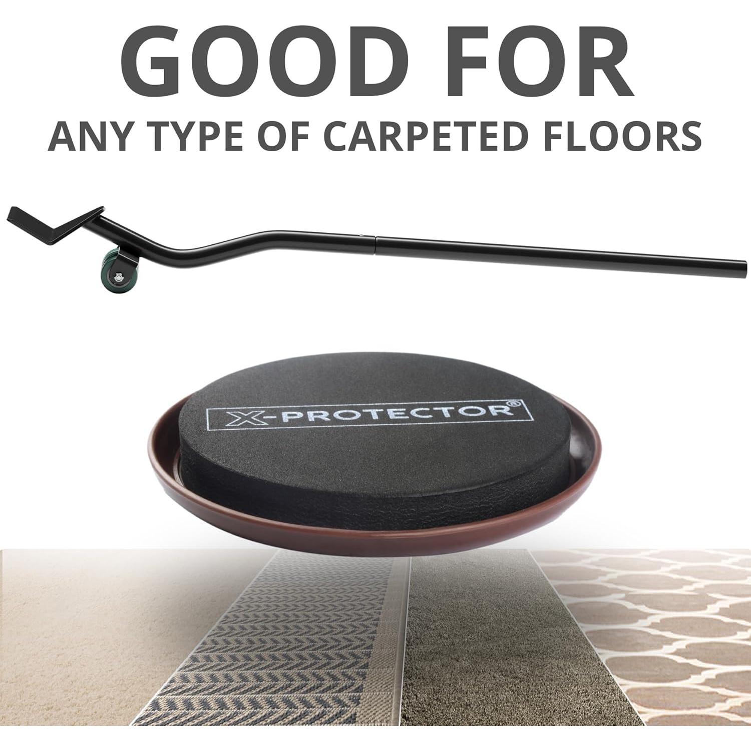 Deslizadores de Muebles X-Protector + Elevador 4 PCS 10.9 cm