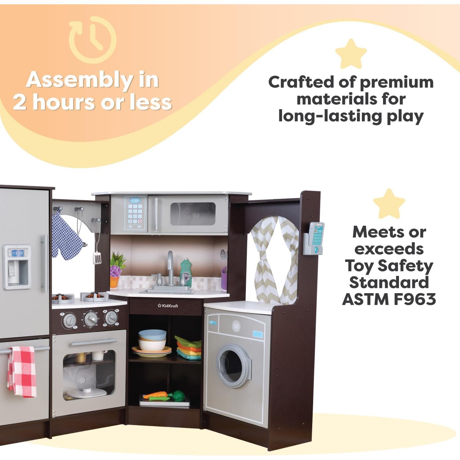 Cocina de Juguete Esquina KidKraft Ultimate Madera Espresso