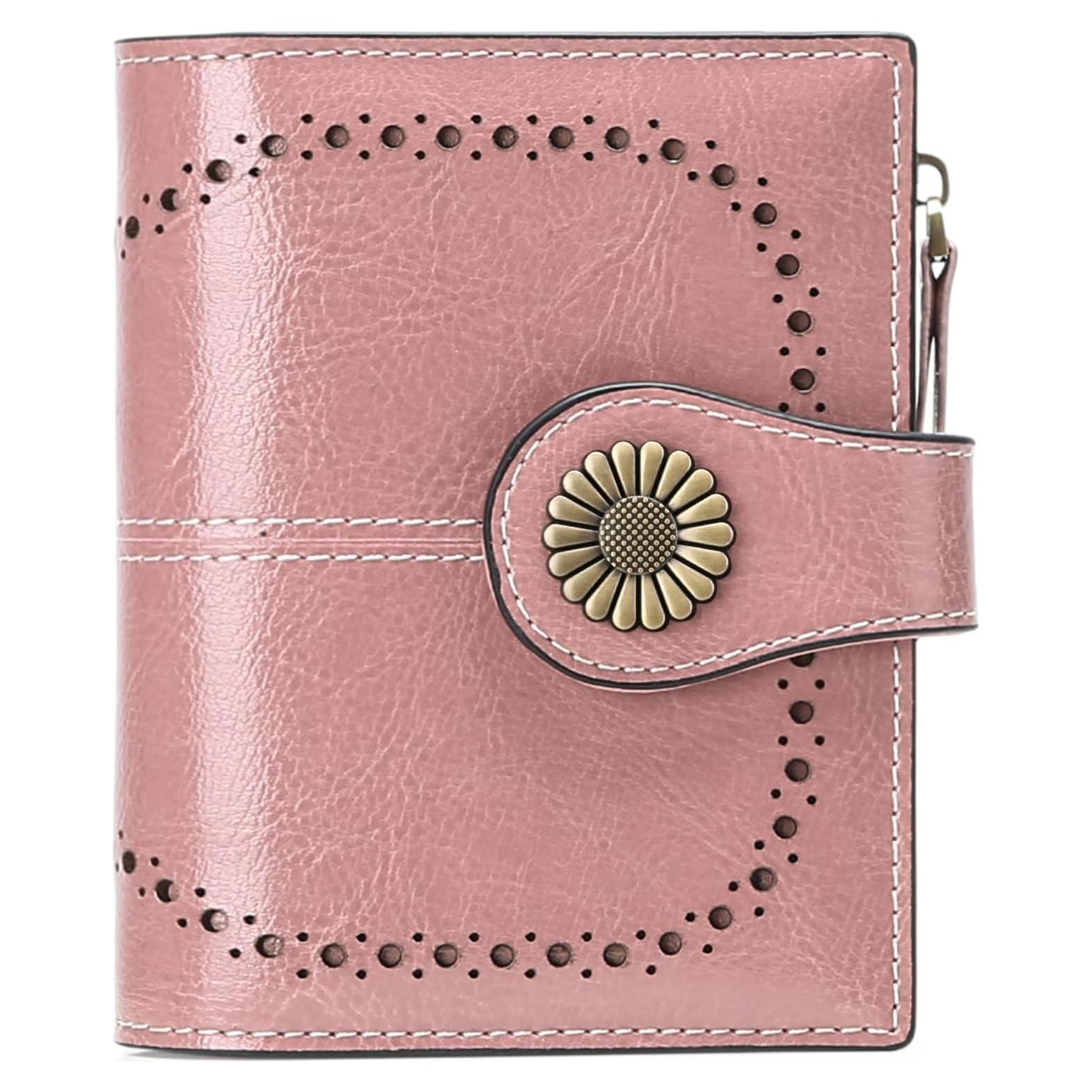 Cartera Pequeña SENDEFN de Cuero Bifold con Bloqueo RFID