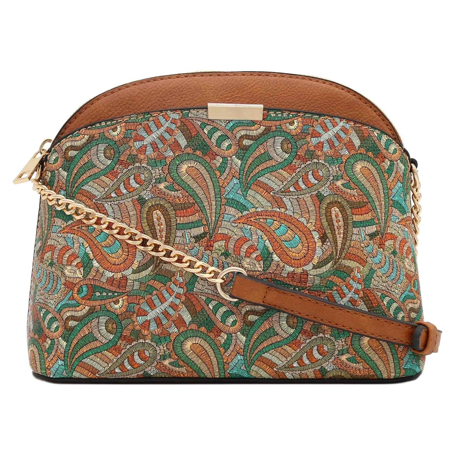 Bolso Crossbody FashionPuzzle Leopardo Pequeño 22,86x17,78cm