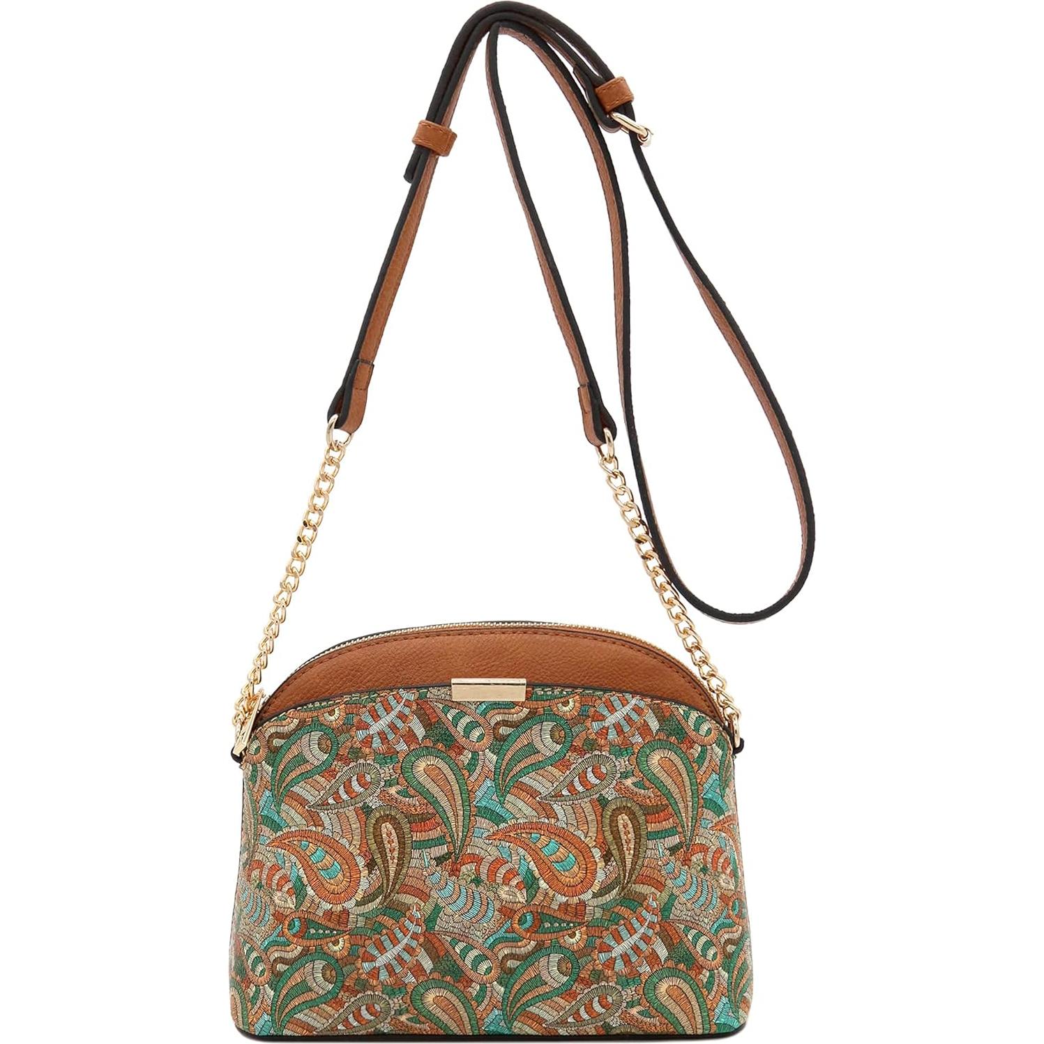 Bolso Crossbody FashionPuzzle Leopardo Pequeño 22,86x17,78cm