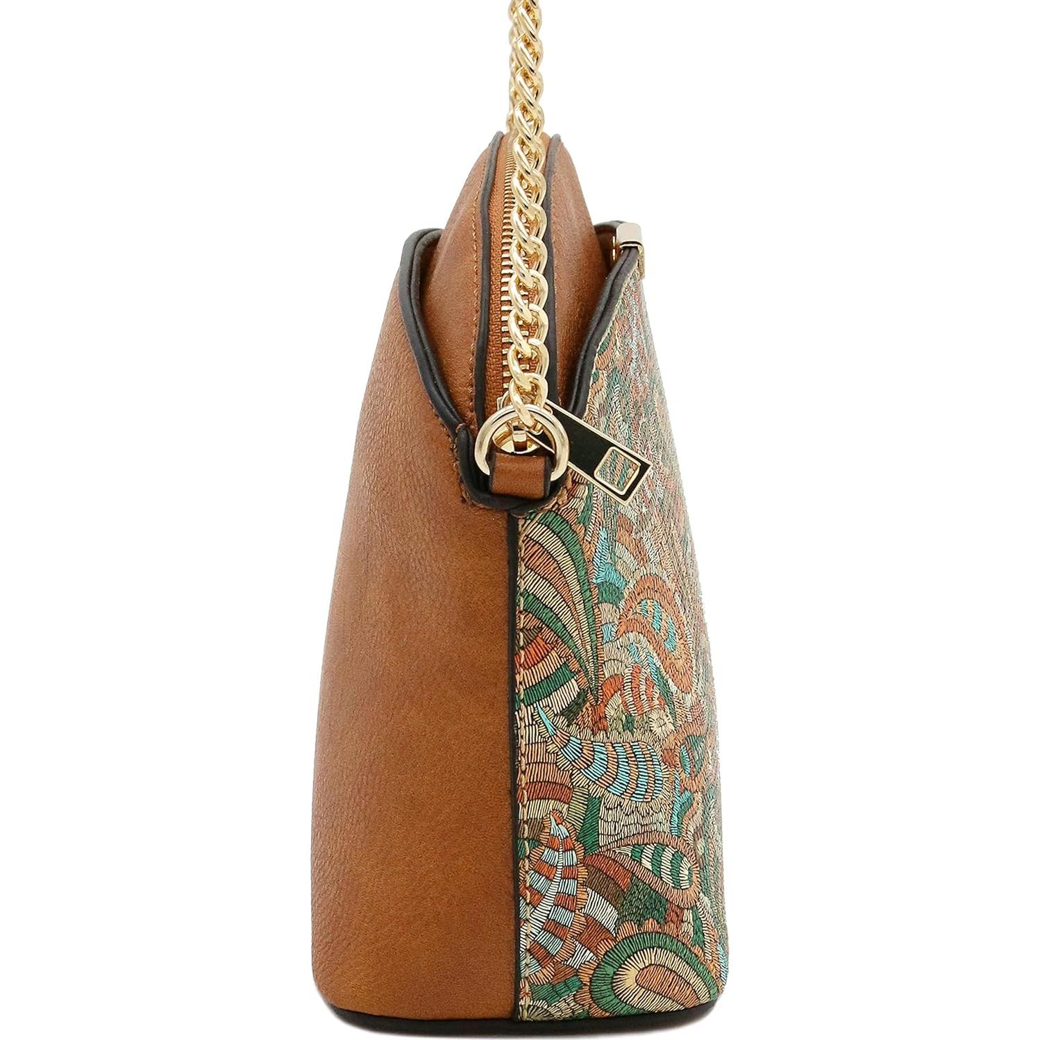 Bolso Crossbody FashionPuzzle Leopardo Pequeño 22,86x17,78cm