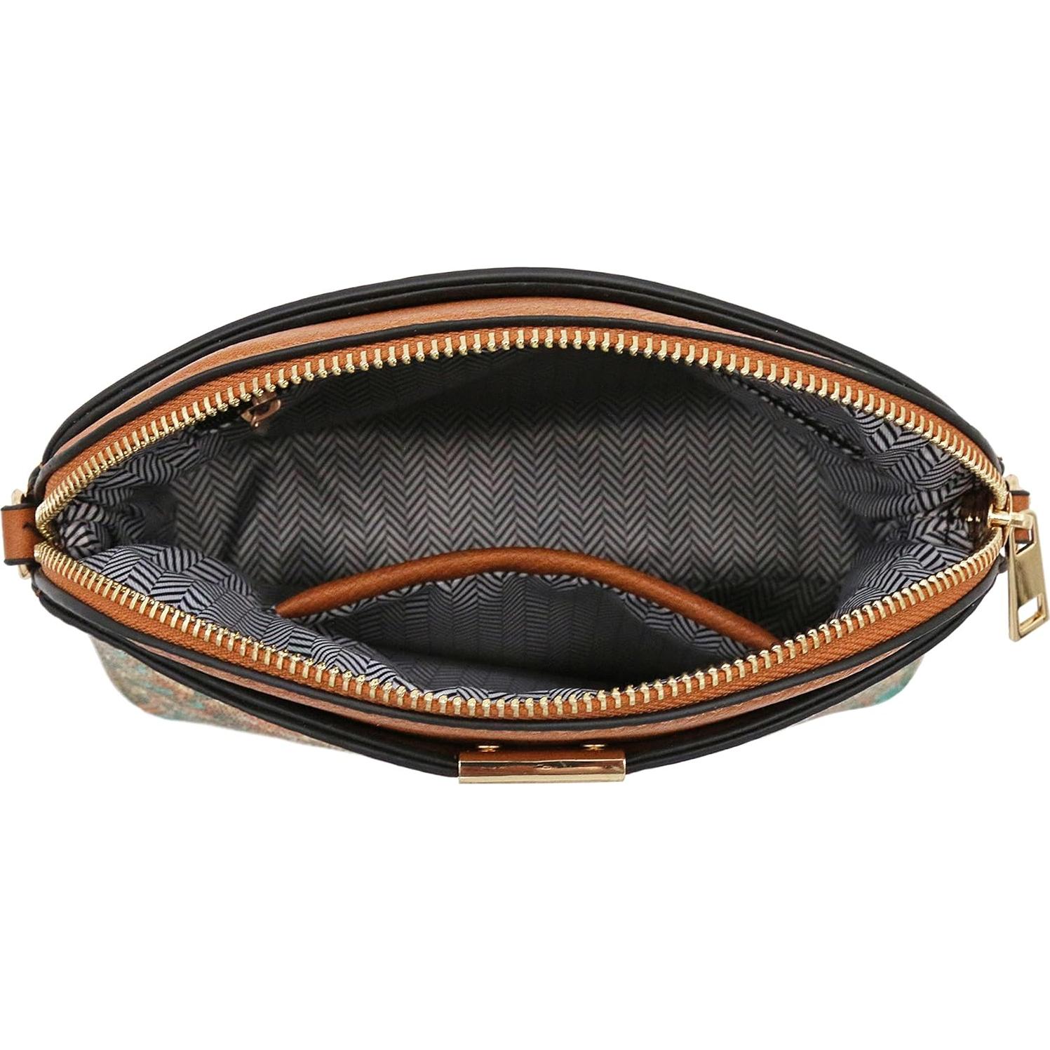 Bolso Crossbody FashionPuzzle Leopardo Pequeño 22,86x17,78cm