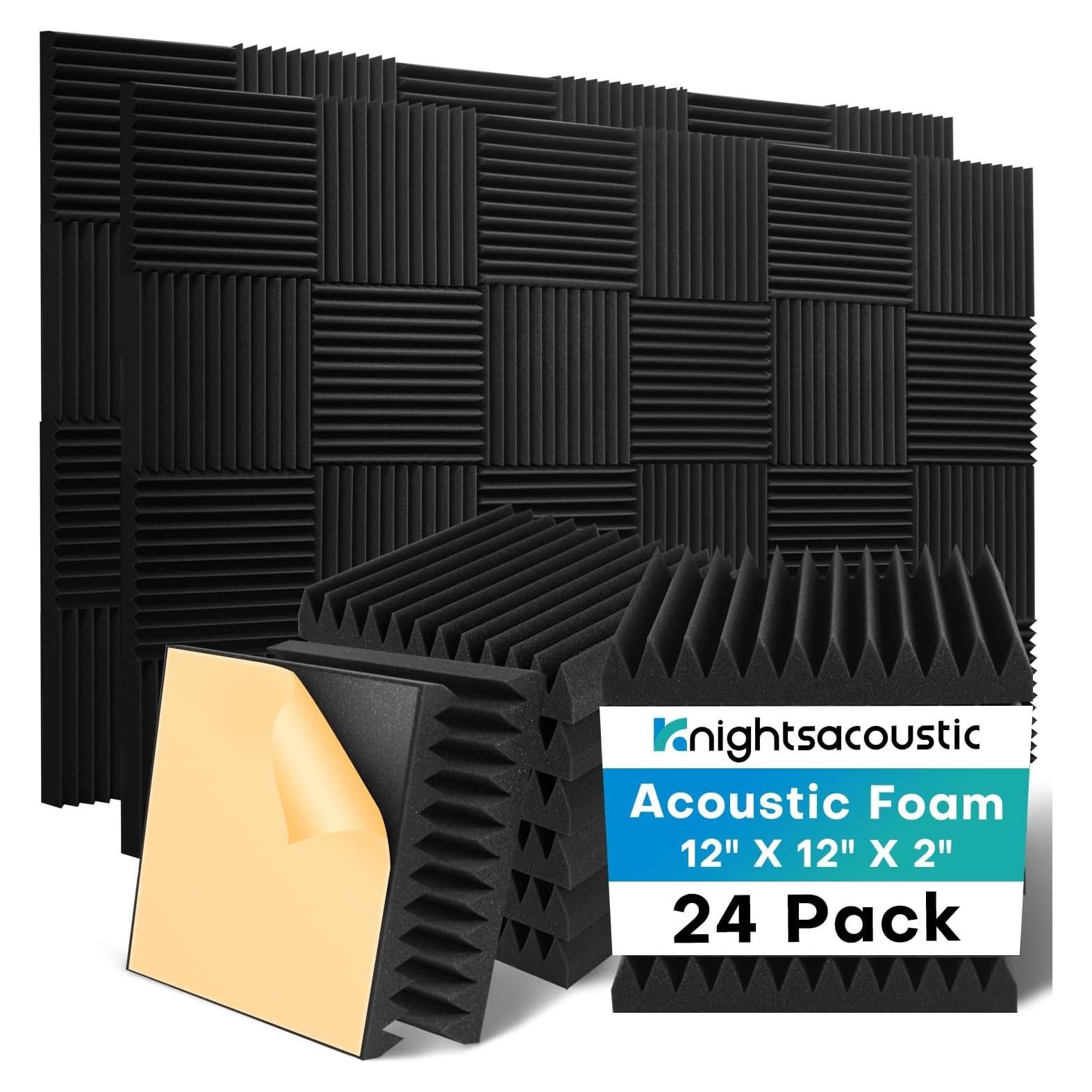 Paneles Acústicos Knightacoustic 24 Piezas 30.48x30.48 cm