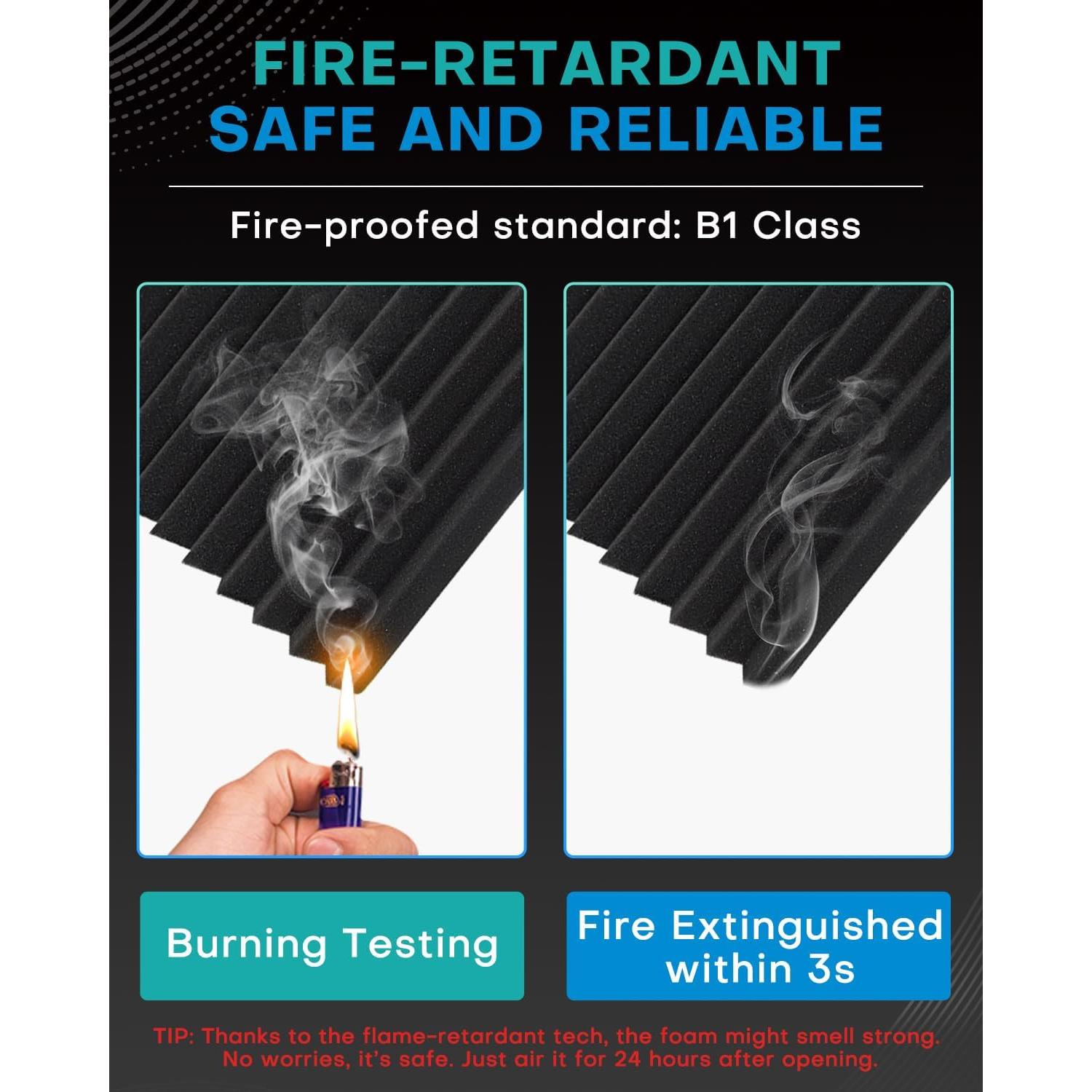 Paneles Acústicos Knightacoustic 24 Piezas 30.48x30.48 cm