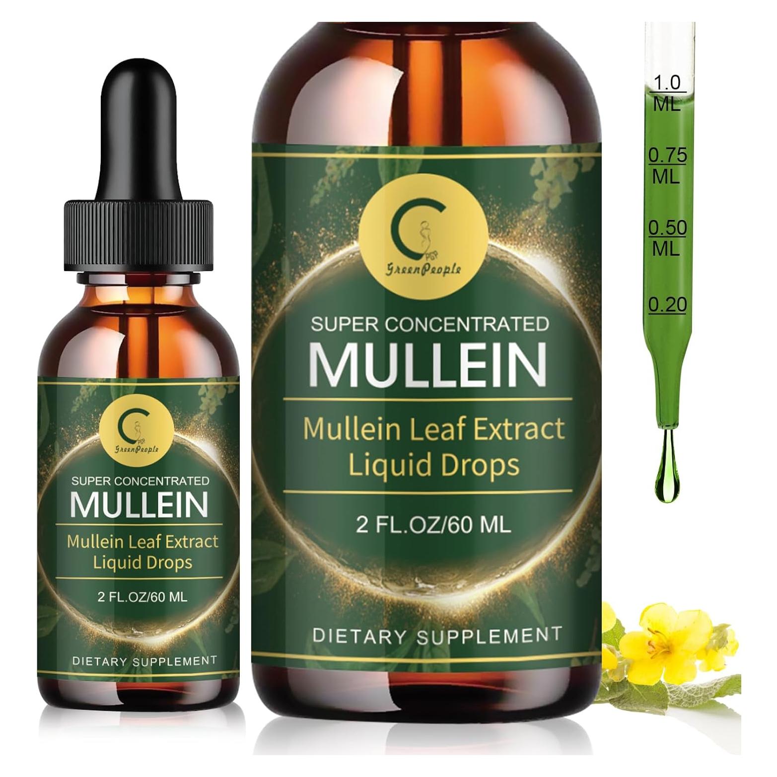 Gotas de Mullein GPGP GreenPeople 59.15 ml - Suplemento Natural