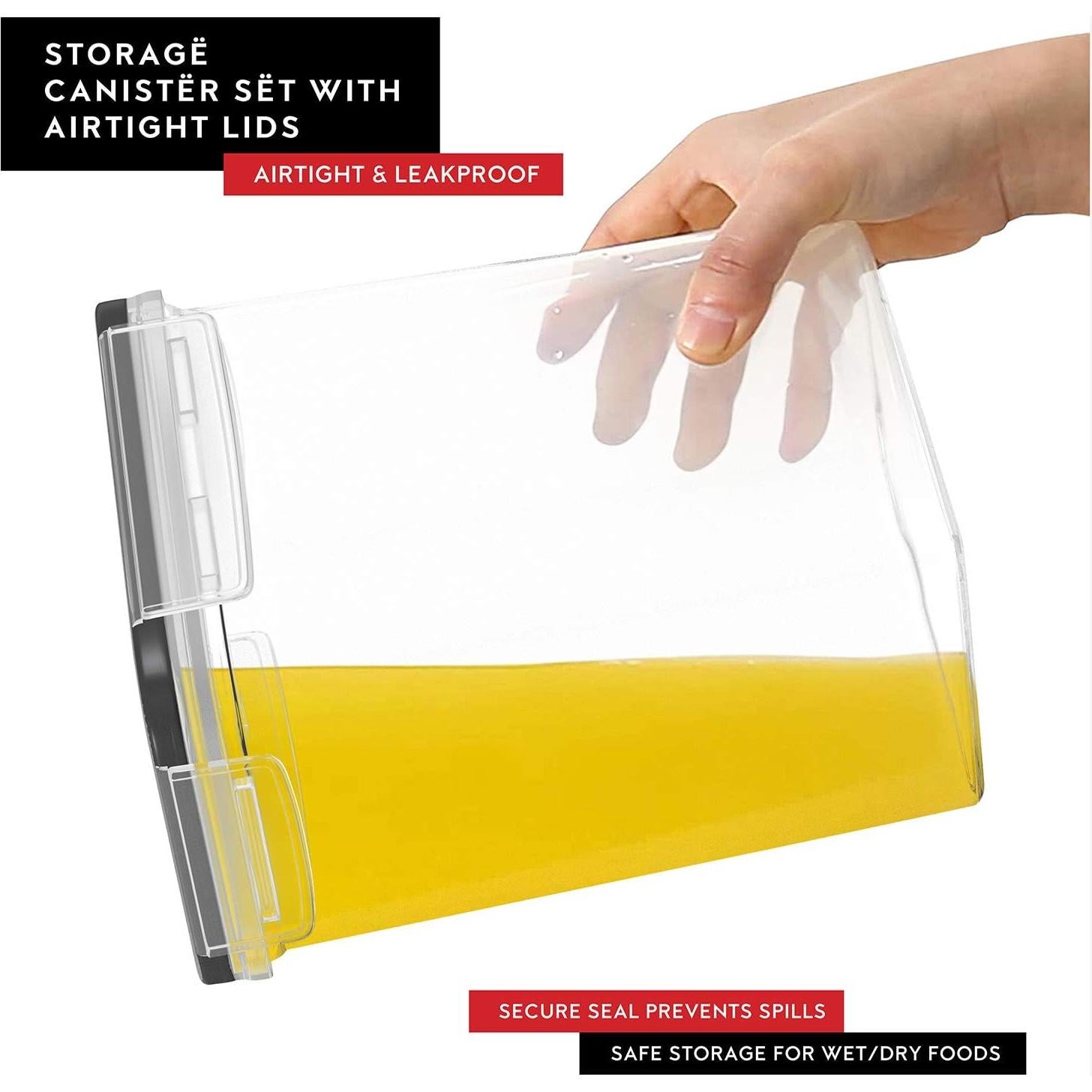 Contenedores de Cereal Dwellza Kitchen 2 Piezas 4.1 L Herméticos