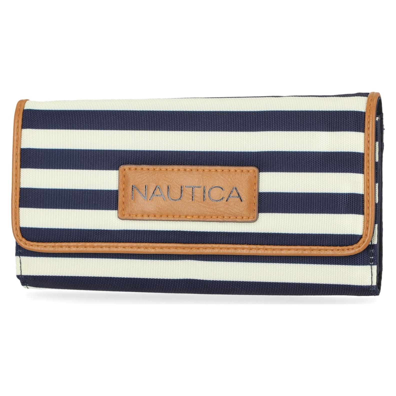 Cartera Nautica Mujer Organizador RFID con 11 Bolsillos