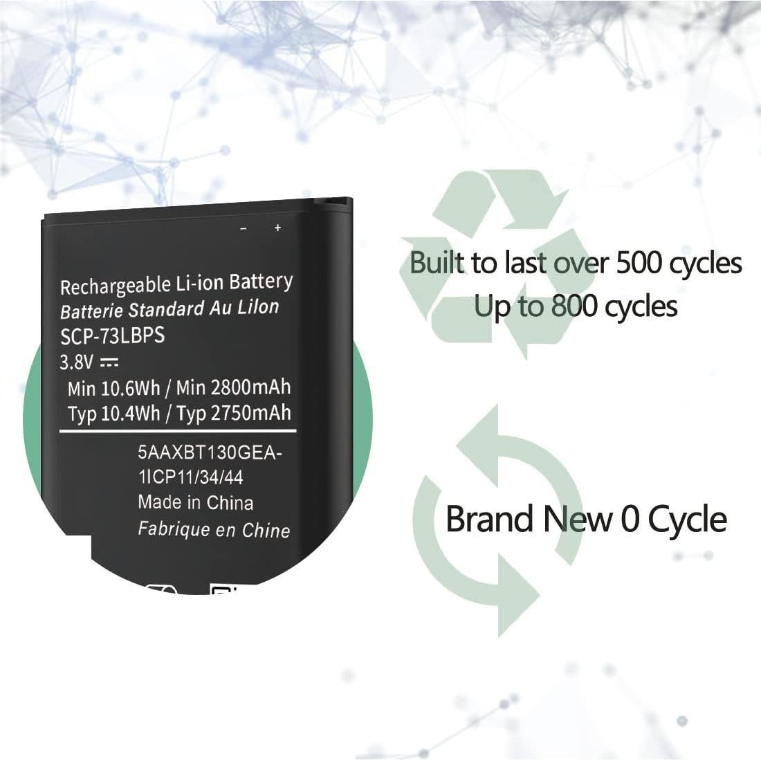 Batería de Reemplazo SCP-73LBPS para Kyocera DuraXV Extreme 2800mAh