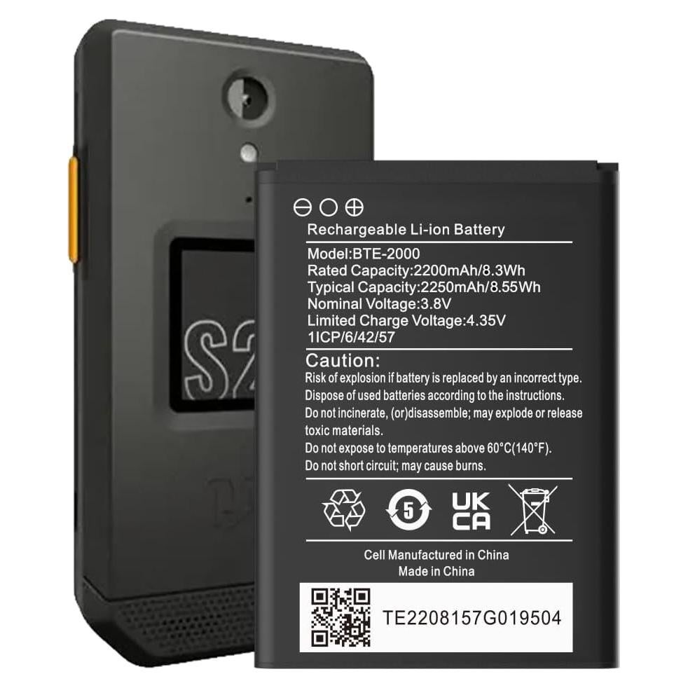 Batería de Reemplazo BTE-2000 Li-ion 2250mAh para CAT S22