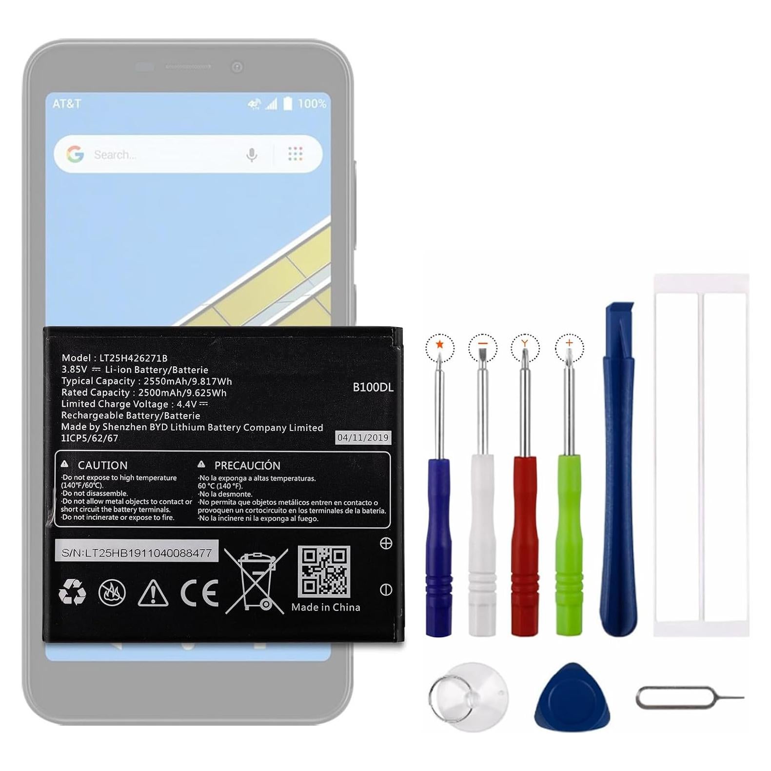 Batería de Reemplazo LT25H426271B para AT&T Radiant Core U304AA