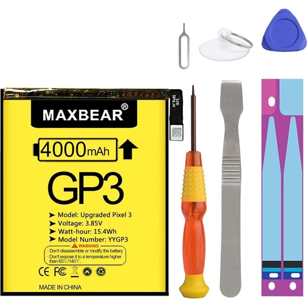 Batería de Reemplazo MAXBEAR 4000mAh para Google Pixel 3