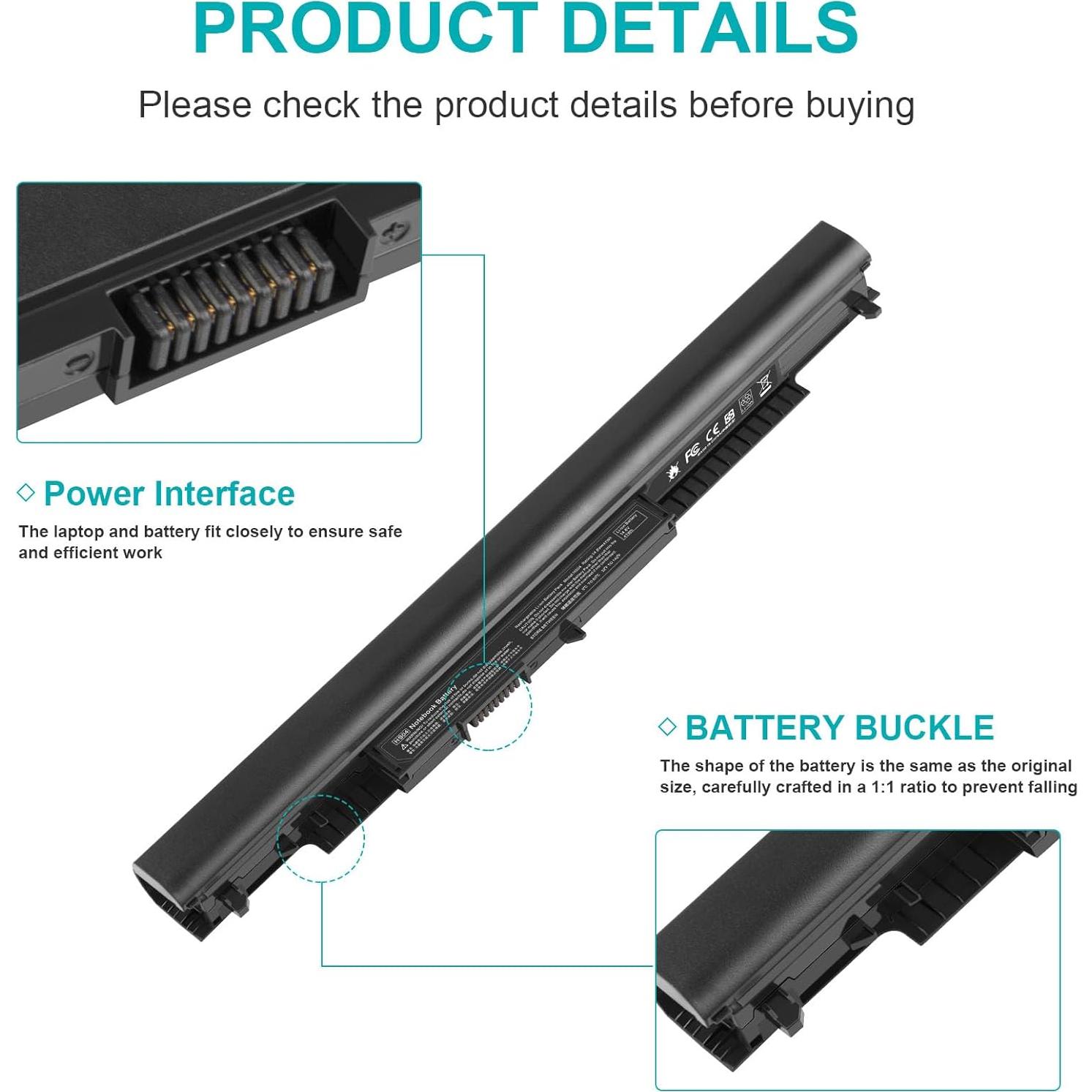Batería de Laptop Fancy Buying HS04 14.8V 4 Celdas Compatible HP