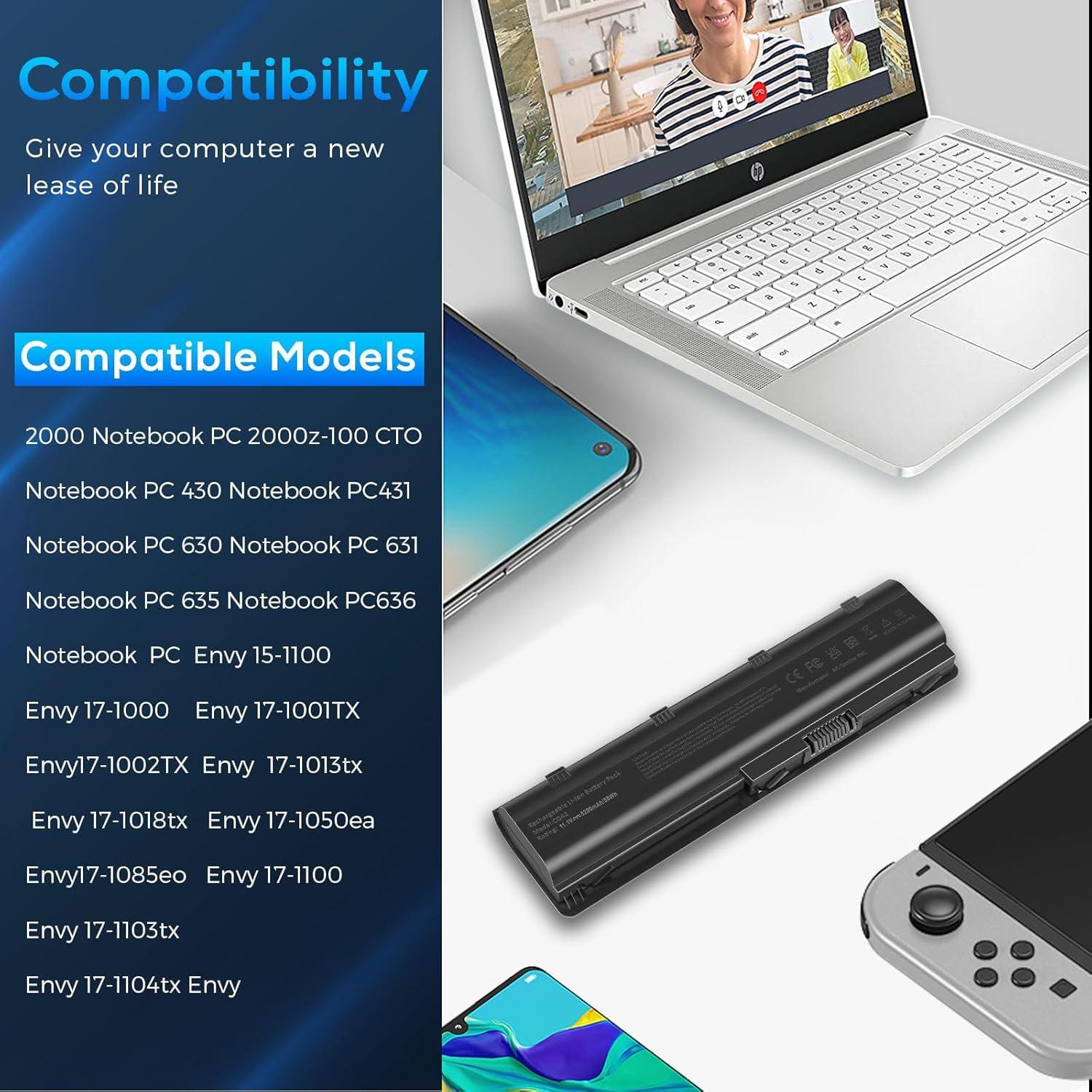 Batería de Reemplazo TREE.NB para HP MU06 MU09 593553-001