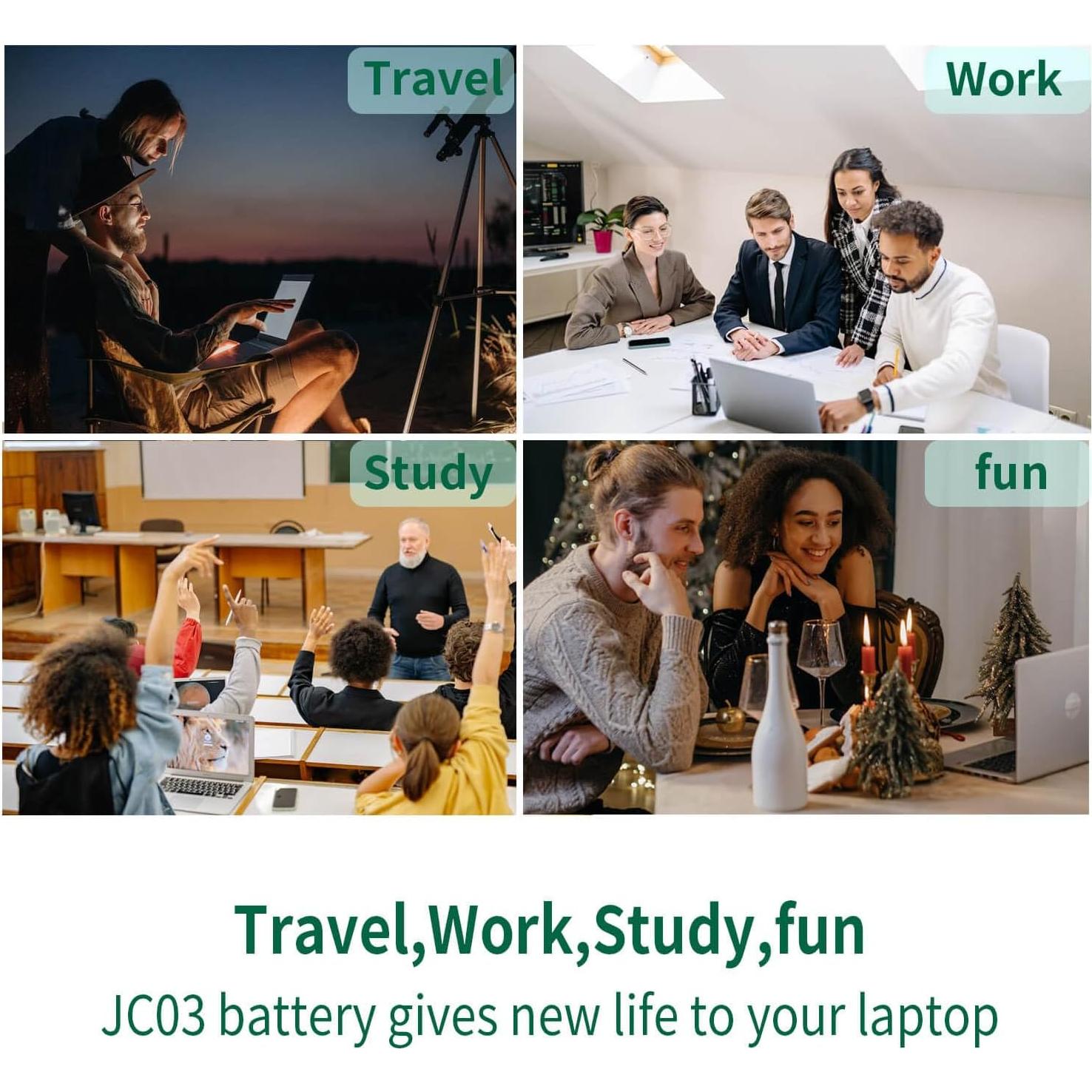 Batería recargable JC03 para Laptop HP 15-bs 15-bw 17-bs 10.95V