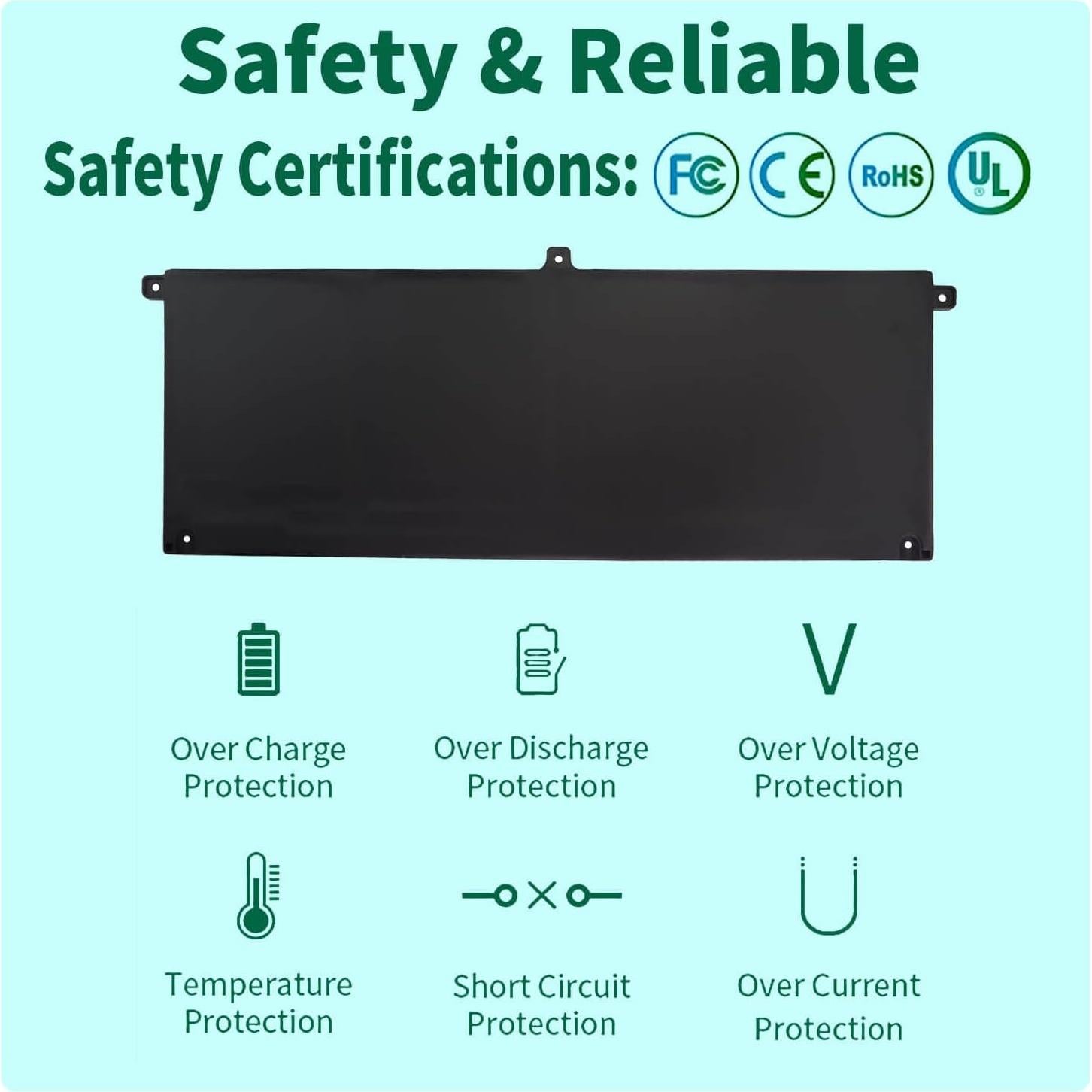 Batería H5CKD 53Wh 15V para Dell Inspiron y Latitude