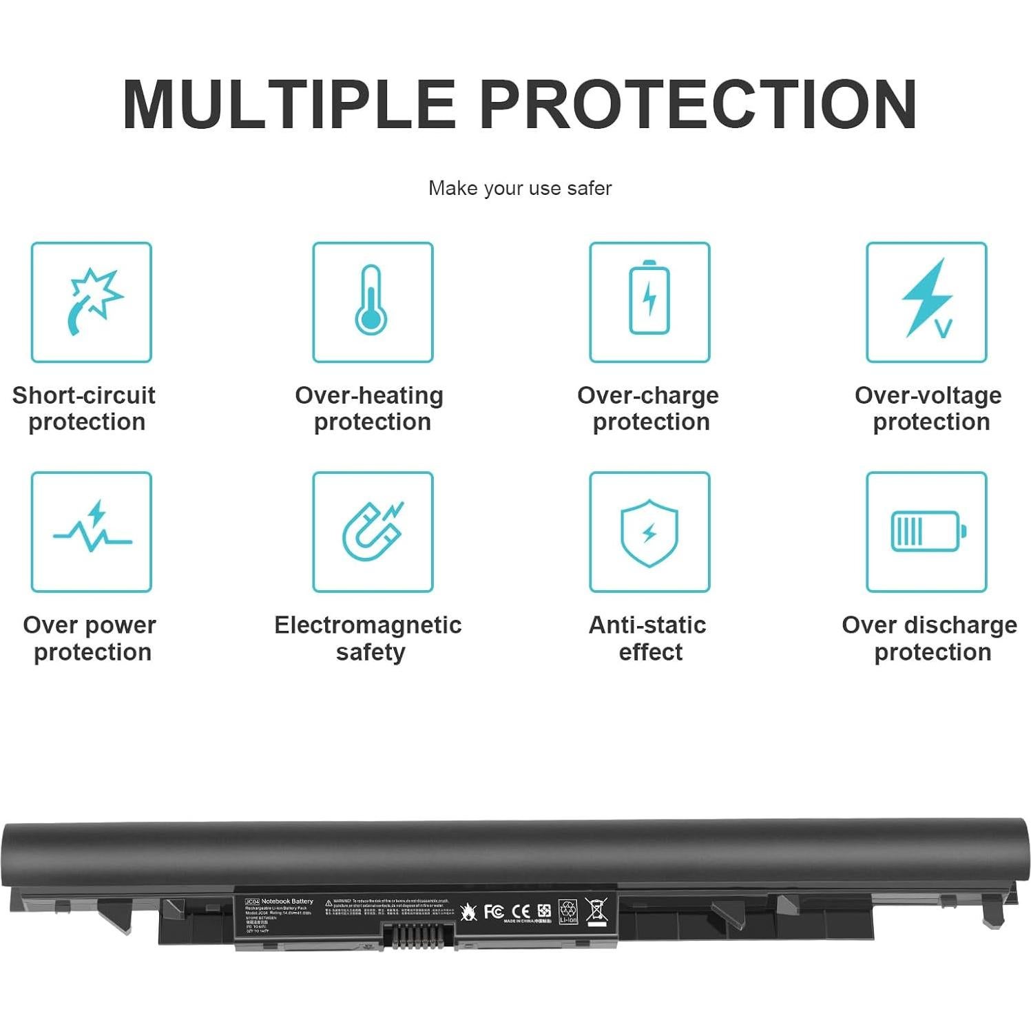 Batería de Laptop Li-ion 2200mAh HP 919700-850 JC03 JC04
