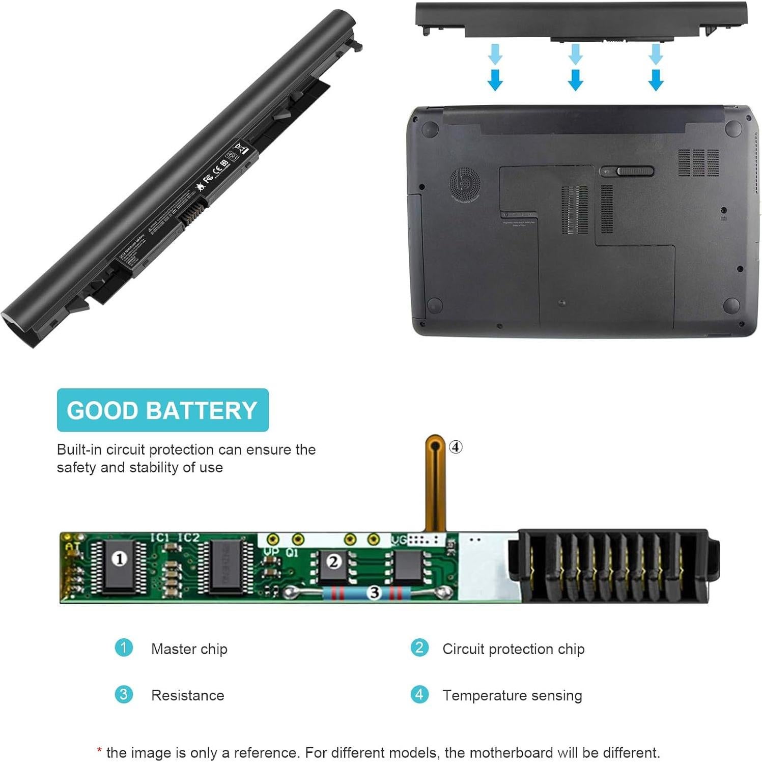 Batería de Laptop Li-ion 2200mAh HP 919700-850 JC03 JC04