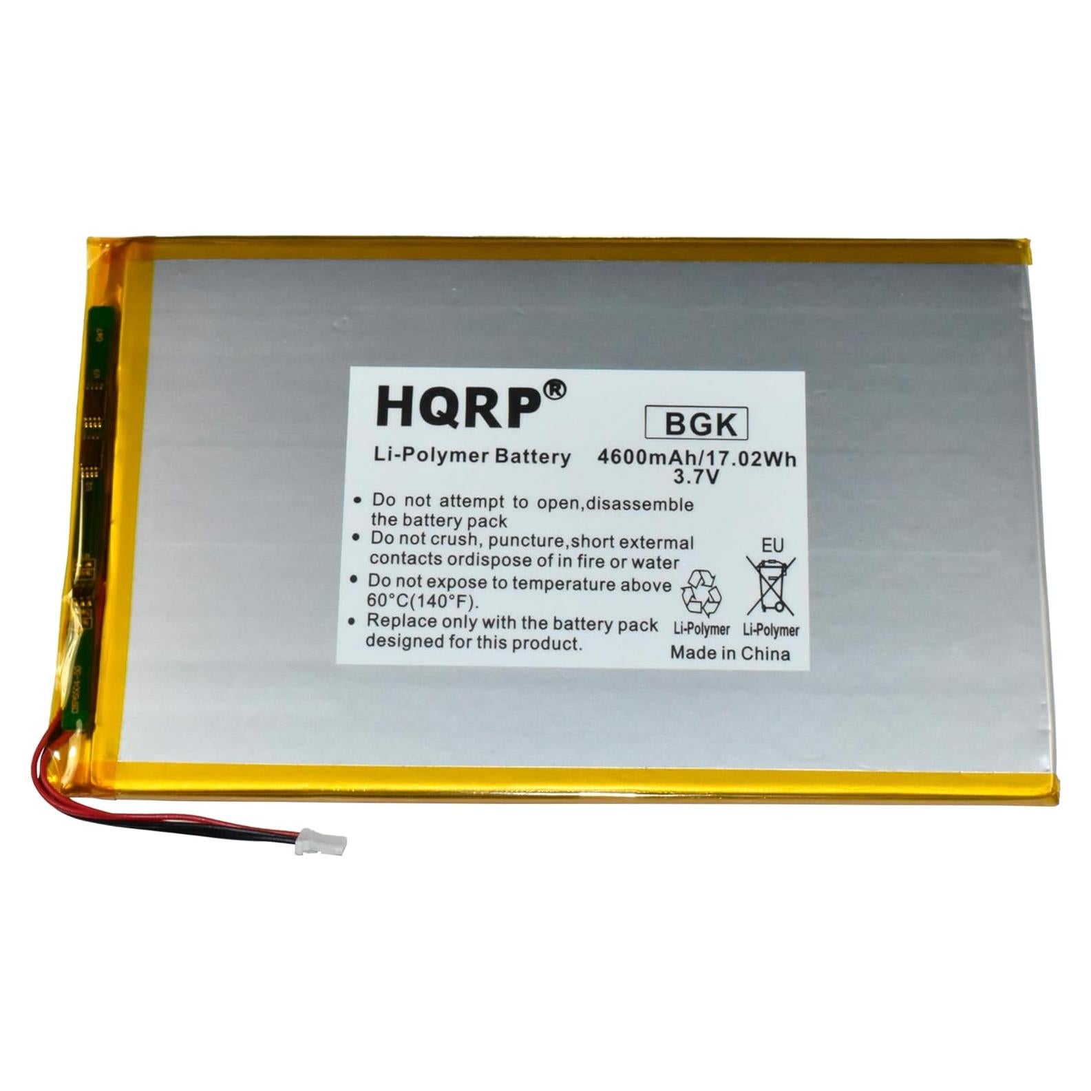 Batería Recargable HQRP 3.7V 4600mAh para Tableta RCA Viking Pro 10"