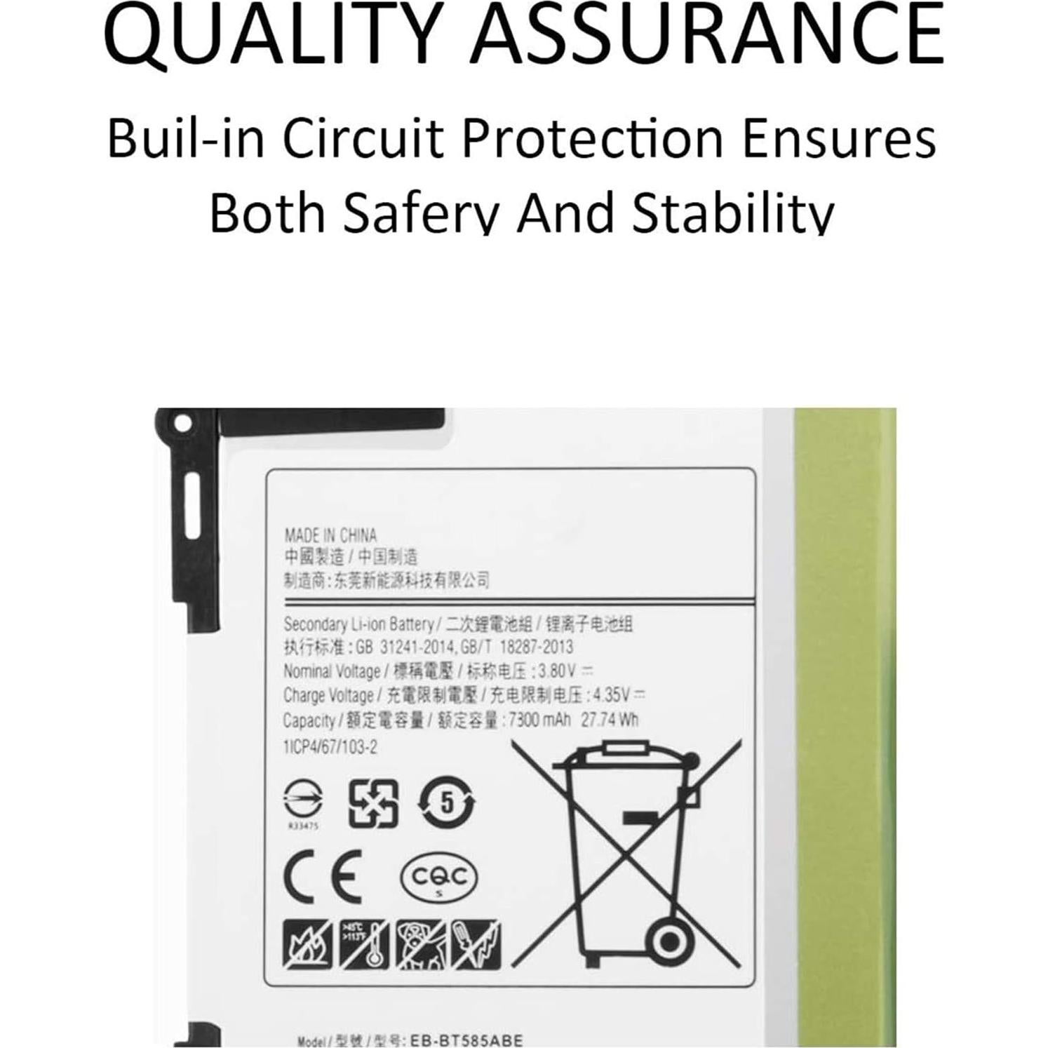 Batería de Reemplazo Li-ion 7800mAh para Samsung Galaxy Tab A 10.1