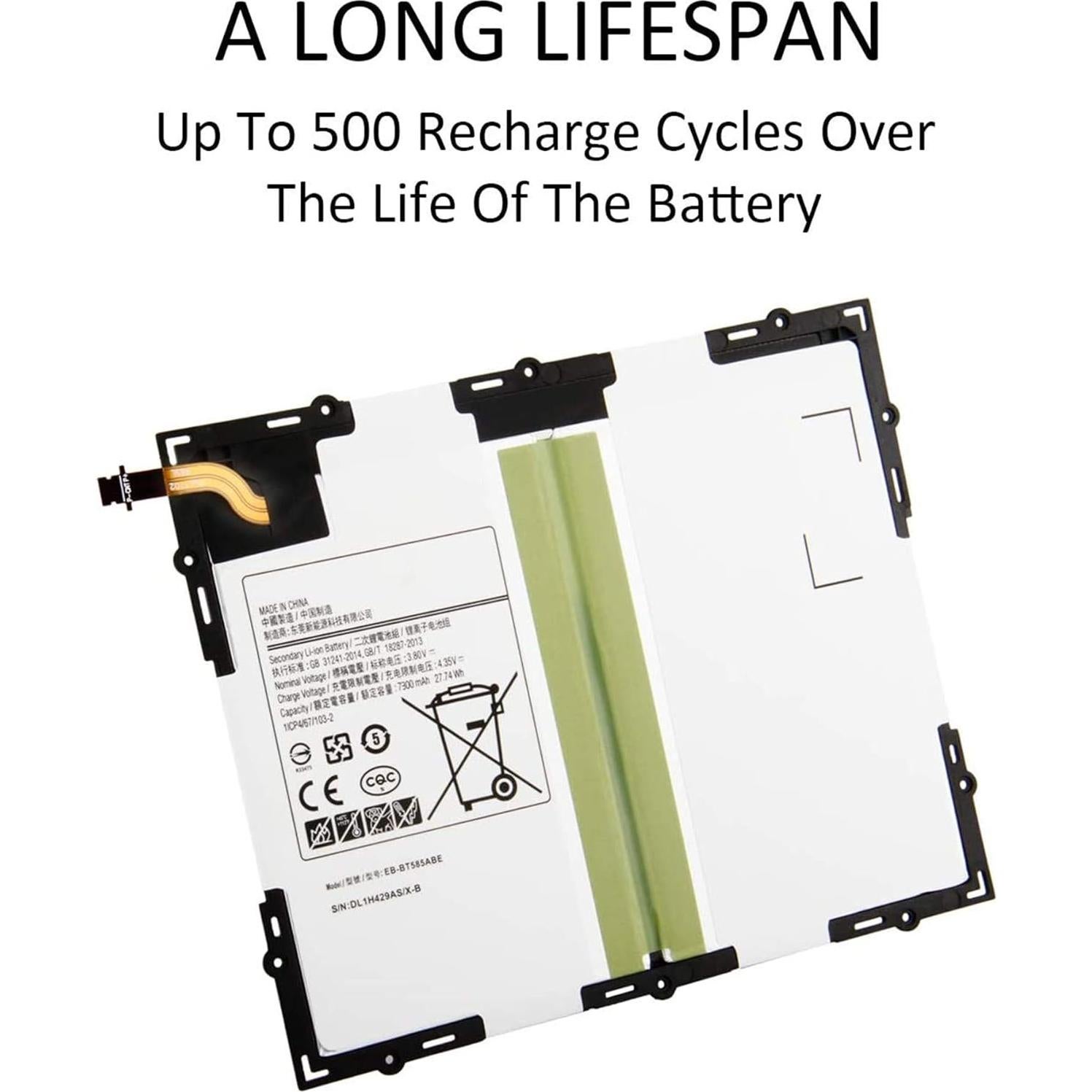 Batería de Reemplazo Li-ion 7800mAh para Samsung Galaxy Tab A 10.1