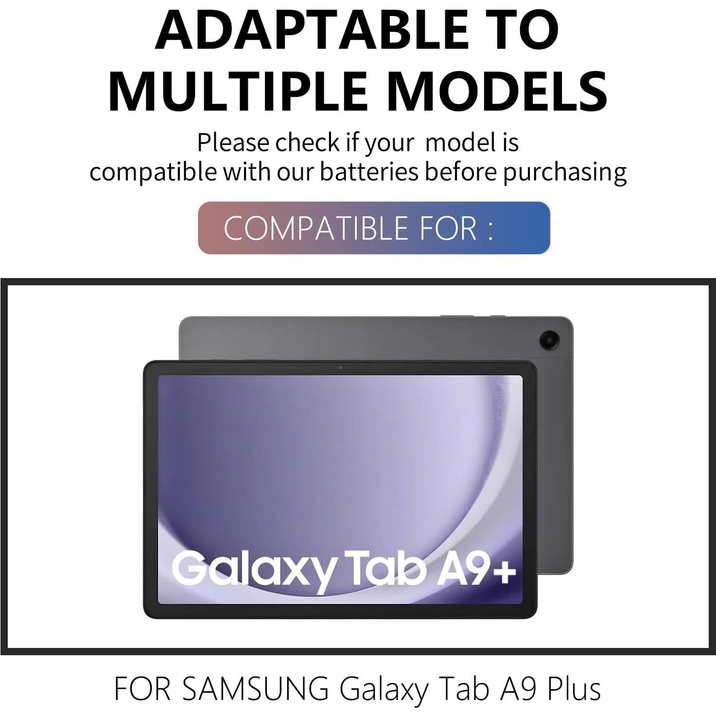 Batería de Reemplazo WT-S-W11 para Samsung Galaxy Tab A9+ 11"
