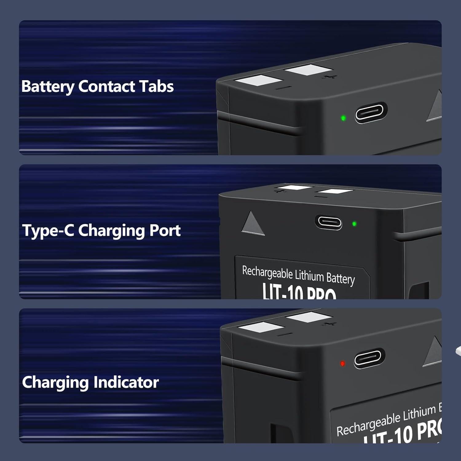 Paquete de 2 Baterías LIT-10 Pro 10500mAh para Cámara SPYPOINT