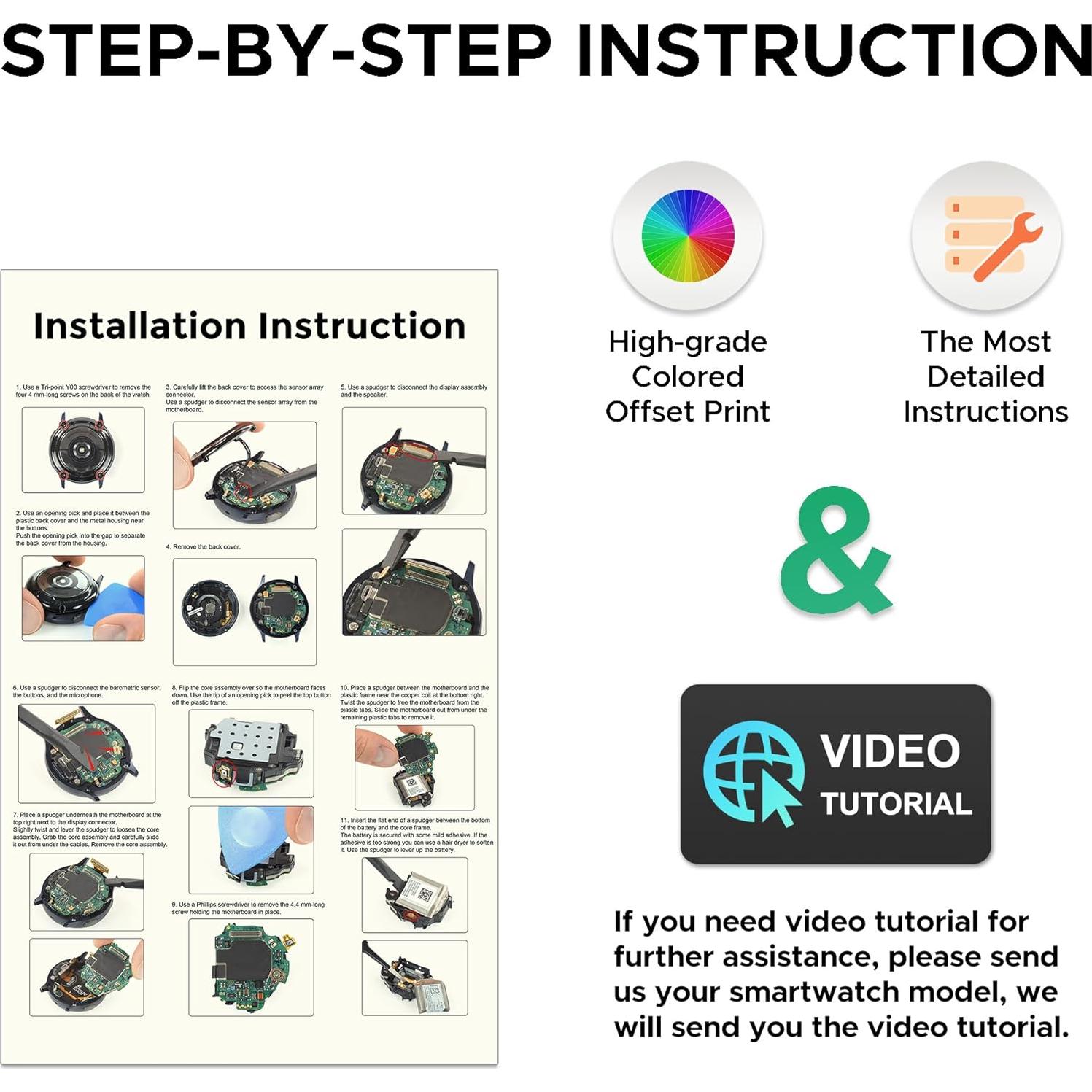 Batería de Reemplazo FUSION VERDE para Galaxy Watch 4 40/42mm