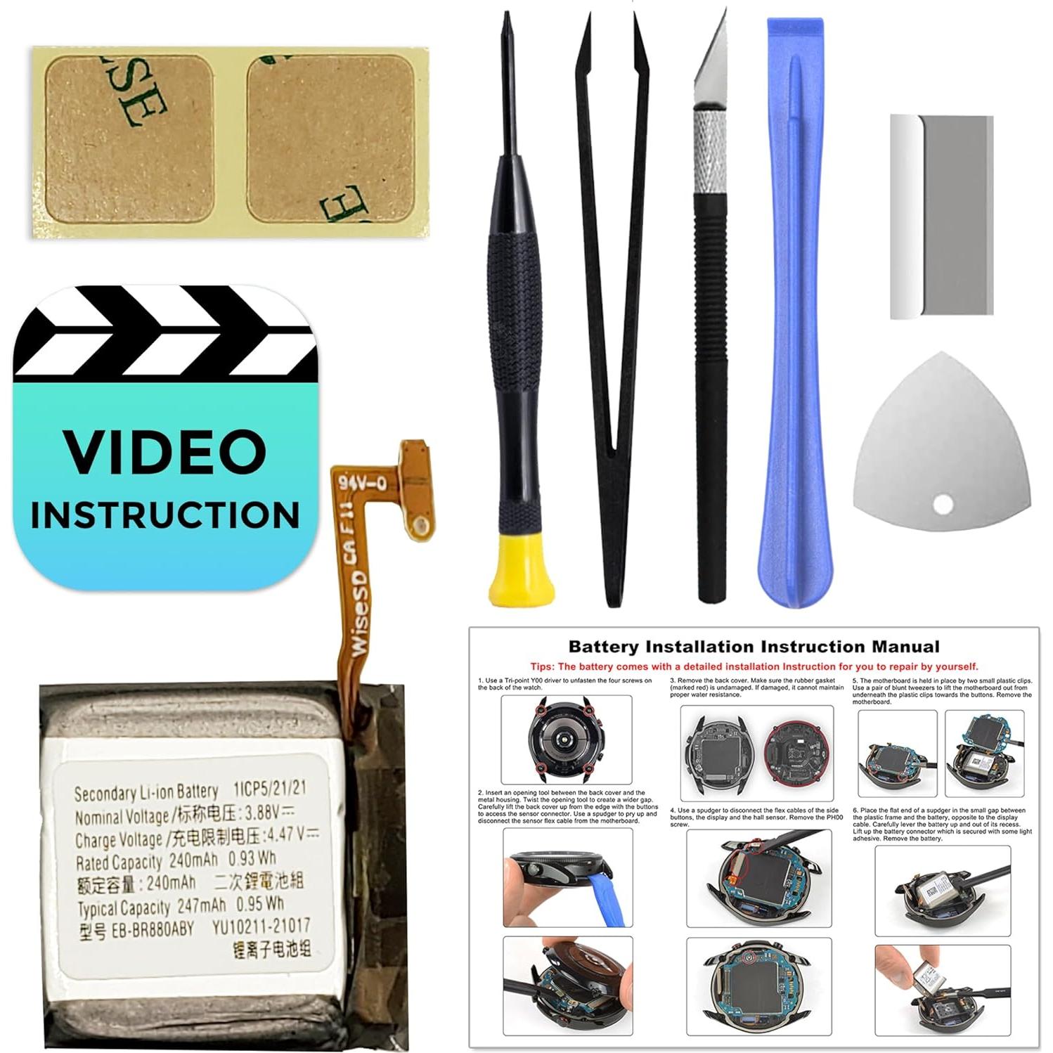 Batería de Reemplazo FUSION VERDE para Galaxy Watch 4 40/42mm