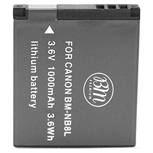 Batería recargable BM Premium NB-8L para Canon PowerShot