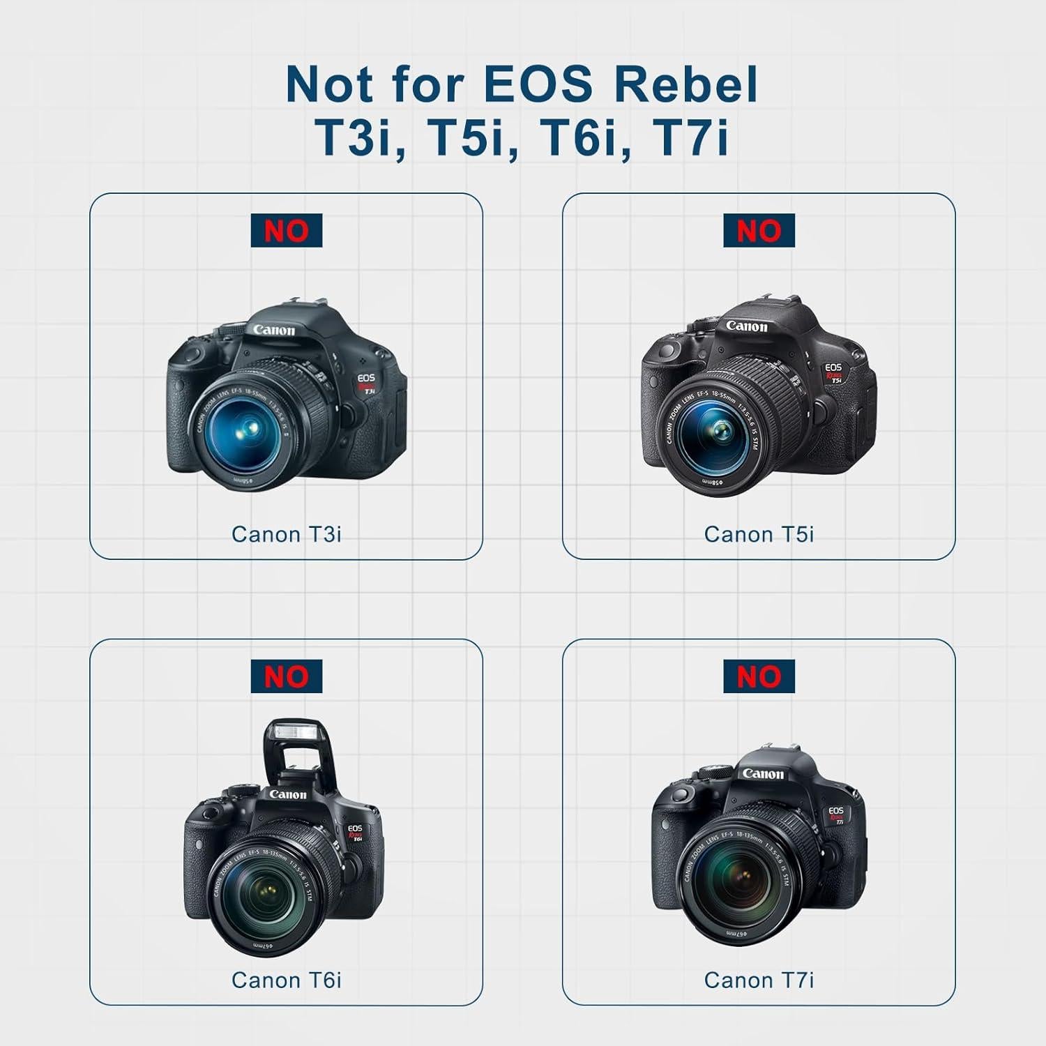 Batería LP-E10 para Canon EOS Rebel T3 T5 T6 T7 1600mAh