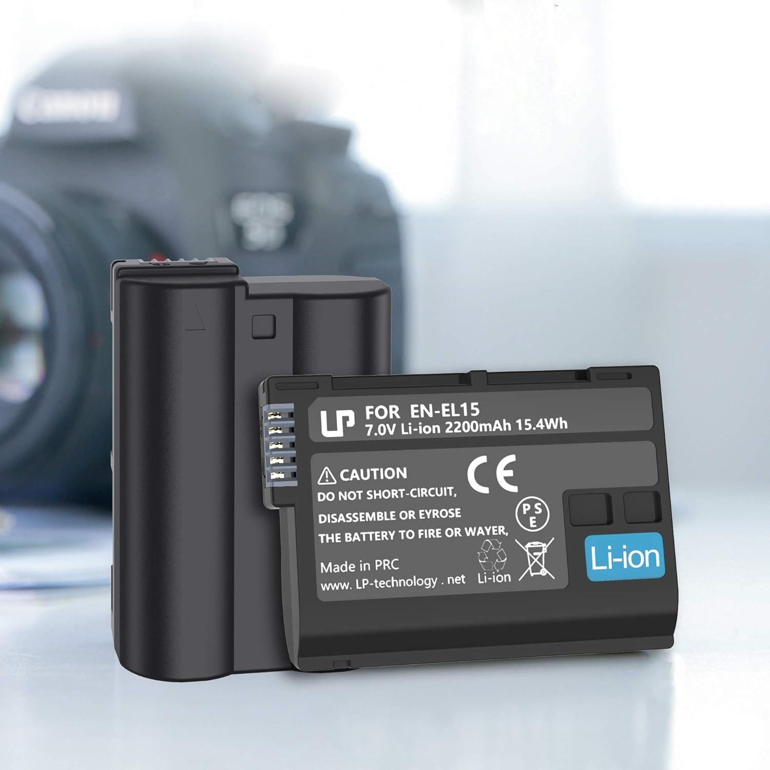 Batería de Reemplazo LP EN-EL15C 2200mAh para Nikon