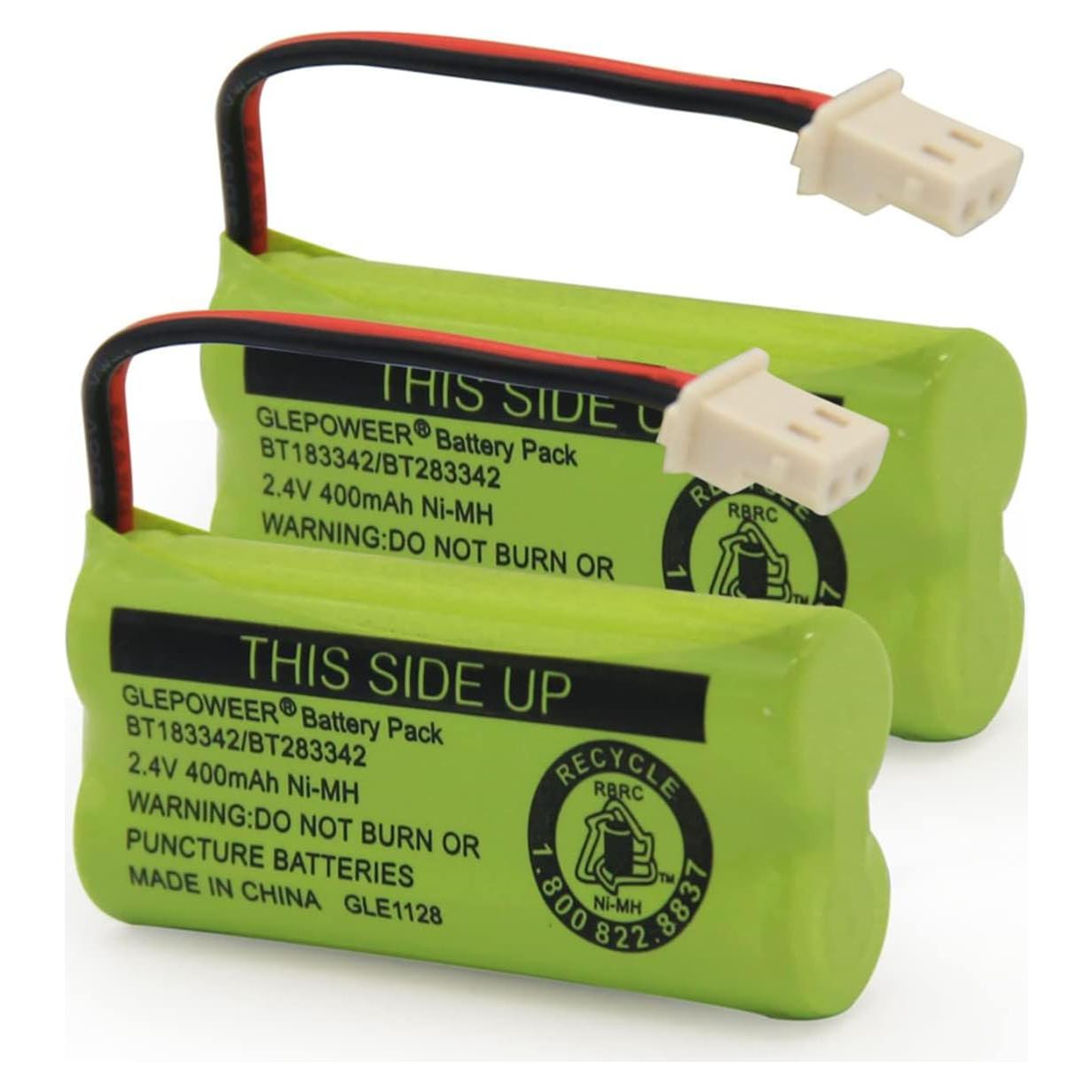 Batería Geilienergy BT183342 2.4V 400mAh Compatible Paquete de 2