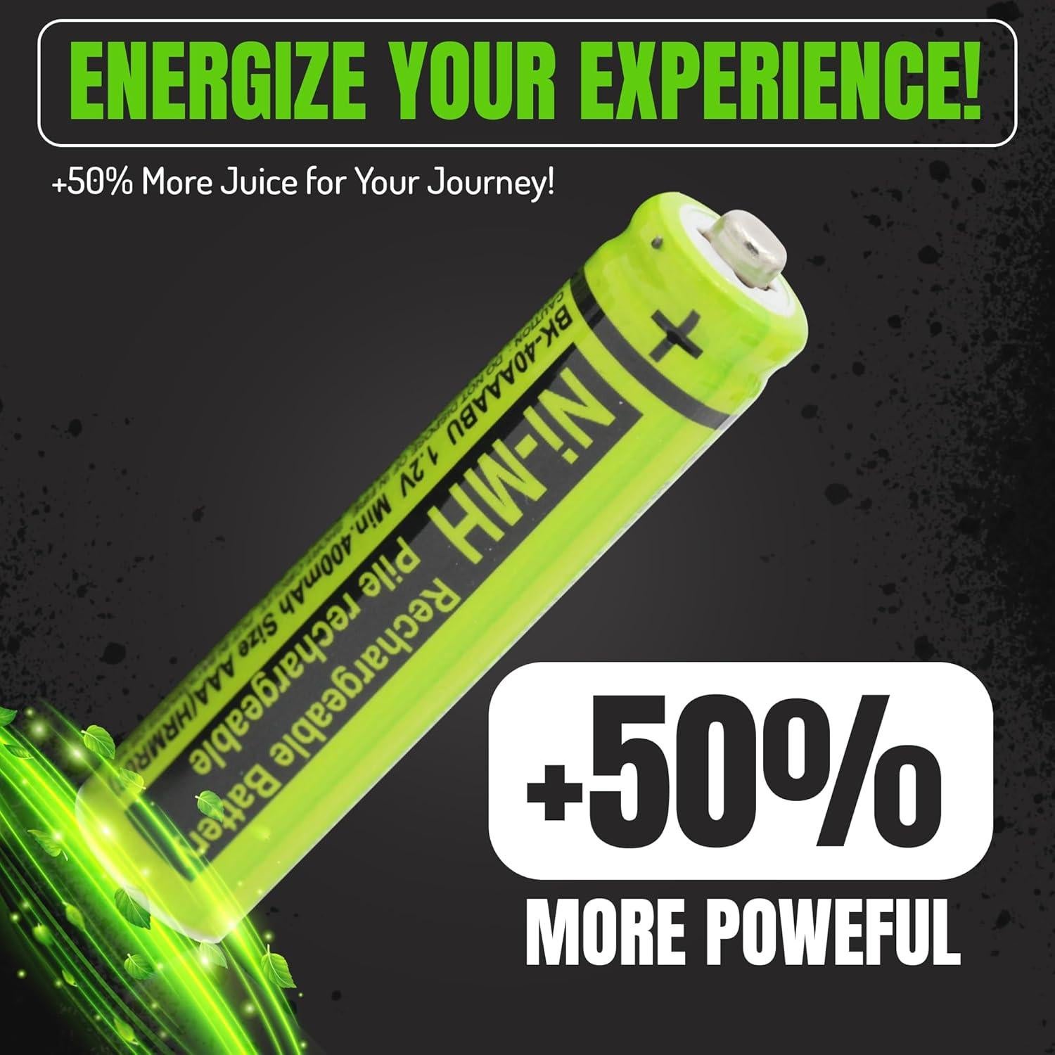 Baterías Recargables Ni-MH RocketBus BK-40AAABU 400mAh