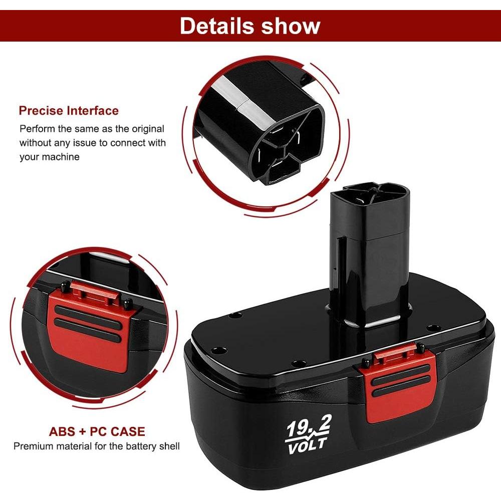 Batería de Reemplazo Craftsman 19.2V 3600mAh 2 Paquetes