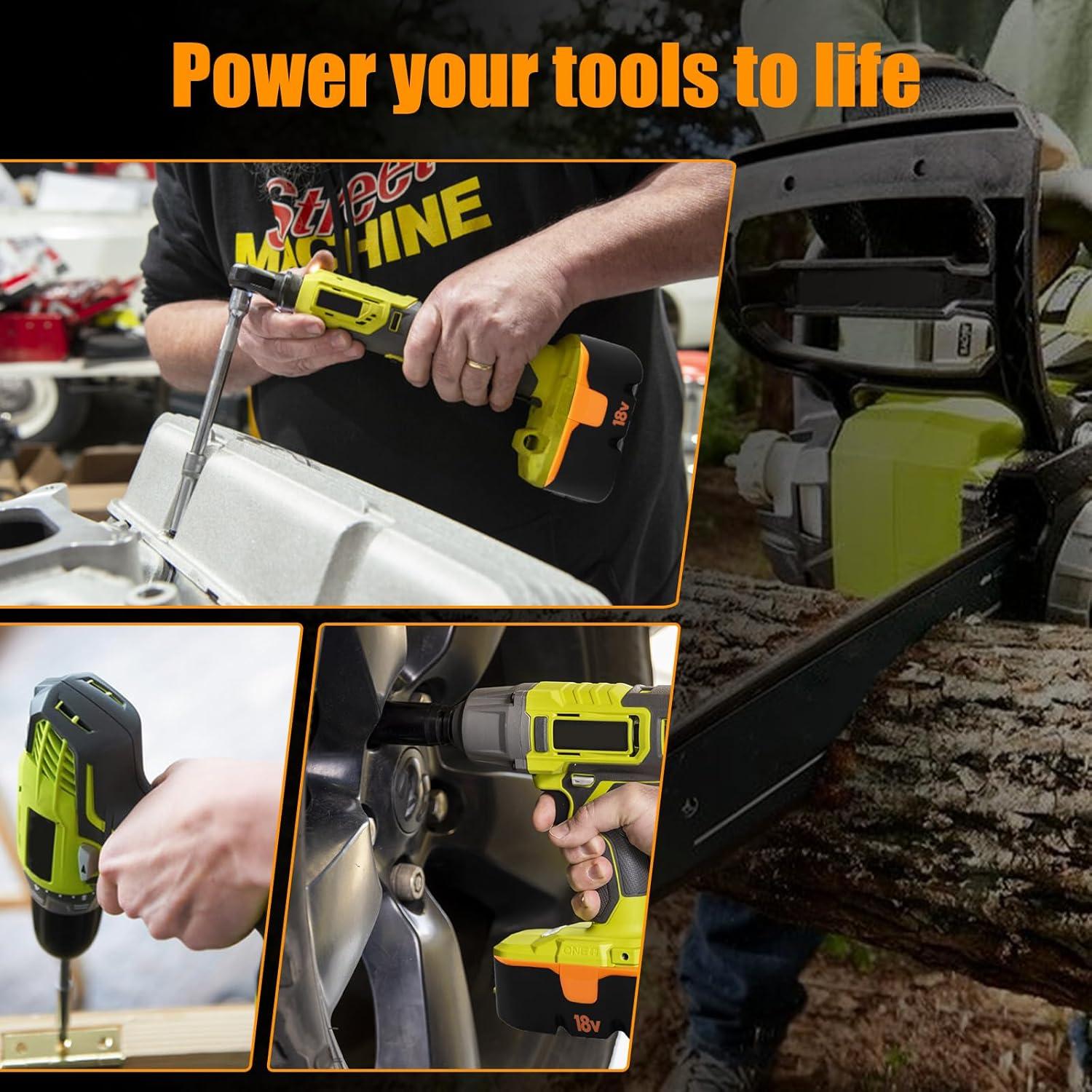 Batería de Reemplazo Ryobi 18V 3600mAh P100 - 2 Paquetes