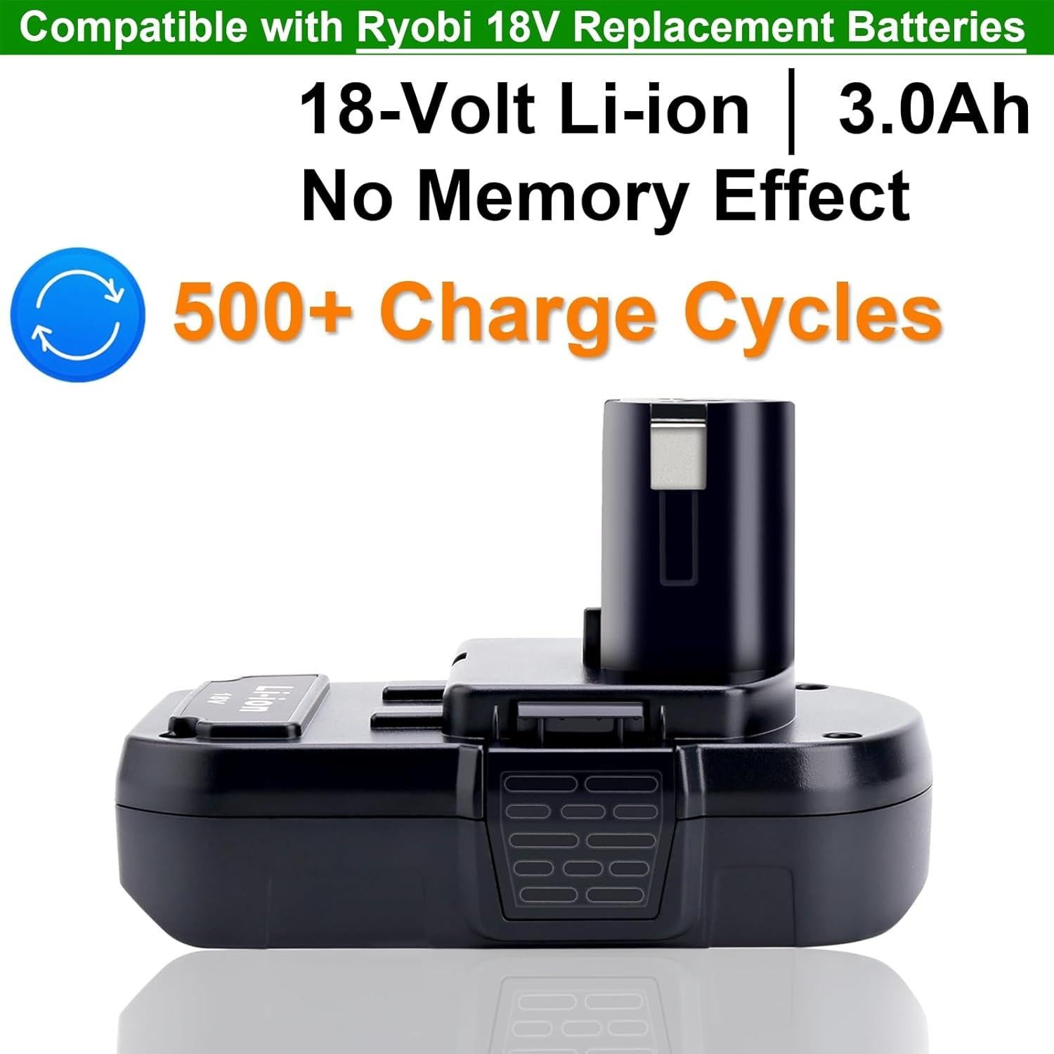 Baterías de Litio 18V Ryobi P103 3.0Ah - Paquete de 2