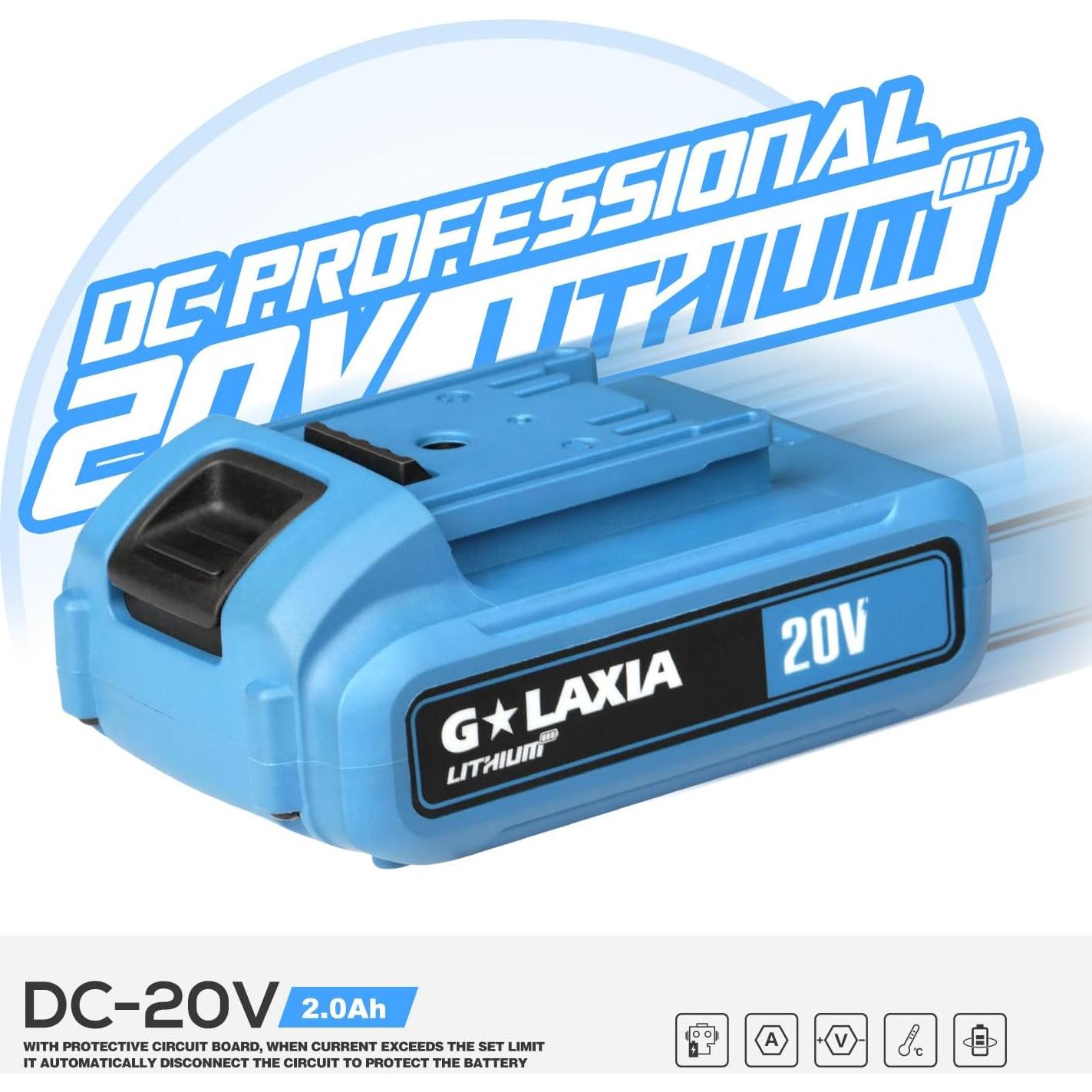 Batería de Reemplazo 20V 2.0Ah G LAXIA para Herramientas