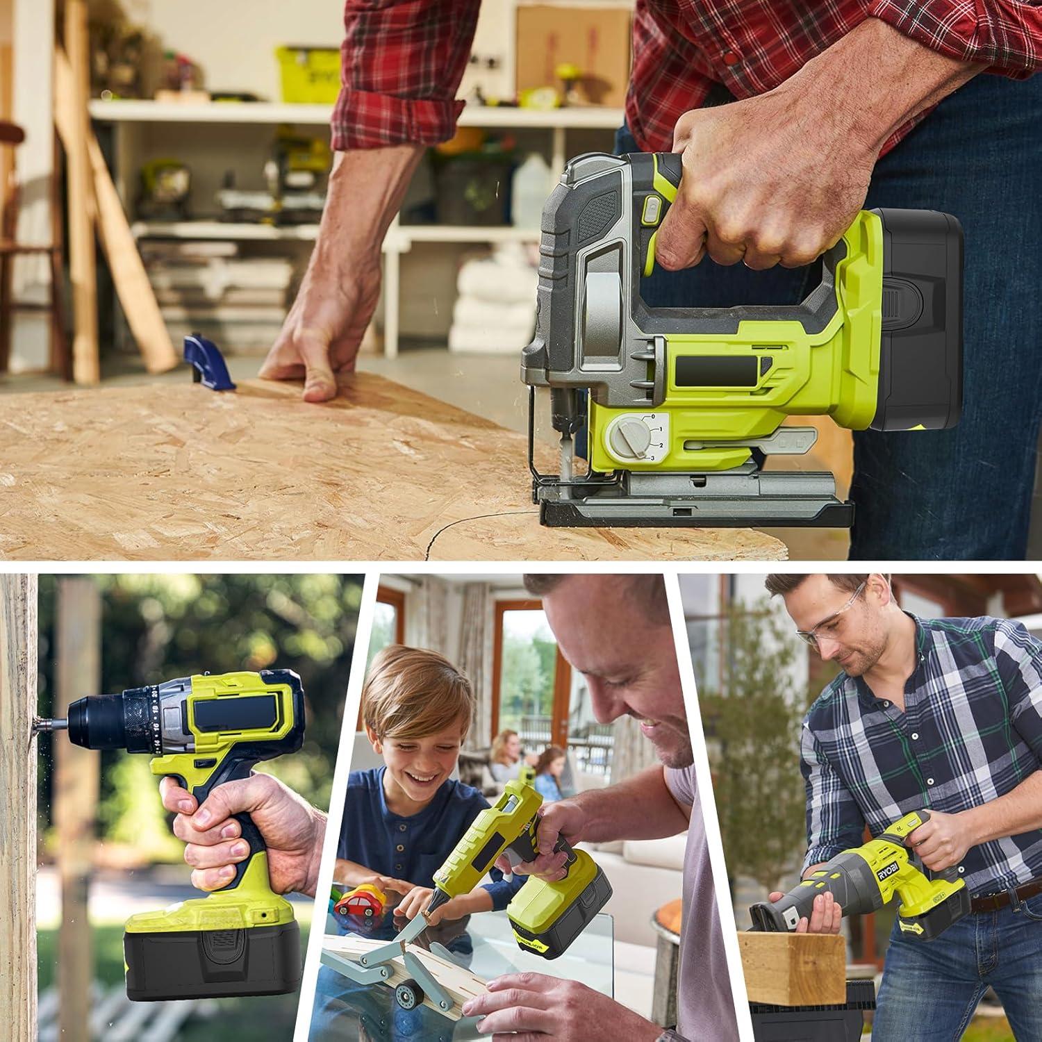 Batería de Reemplazo Li-ion 18V 6000mAh Ryobi P108 (2Pack)